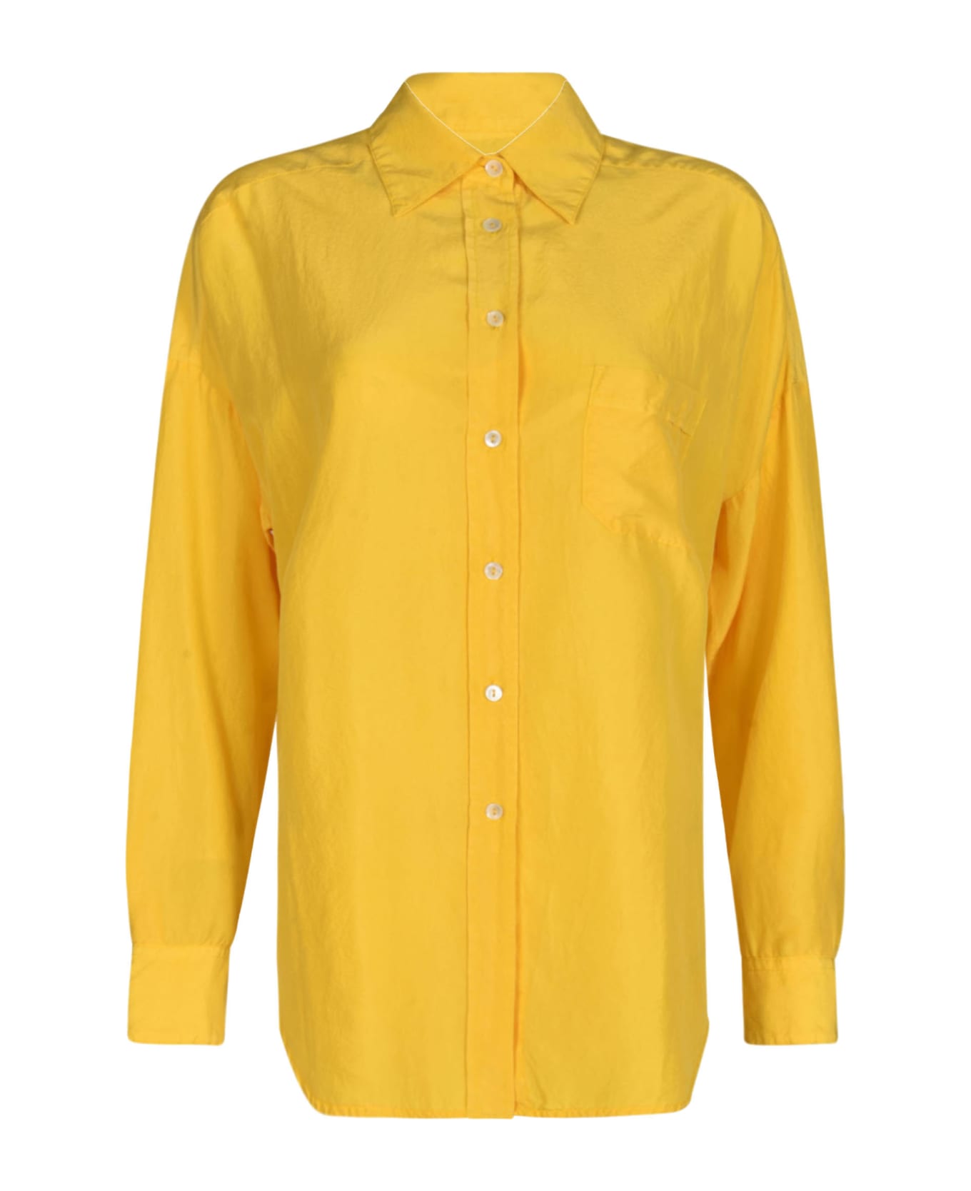 Alberto Biani Oversized Plain Shirt - Yellow