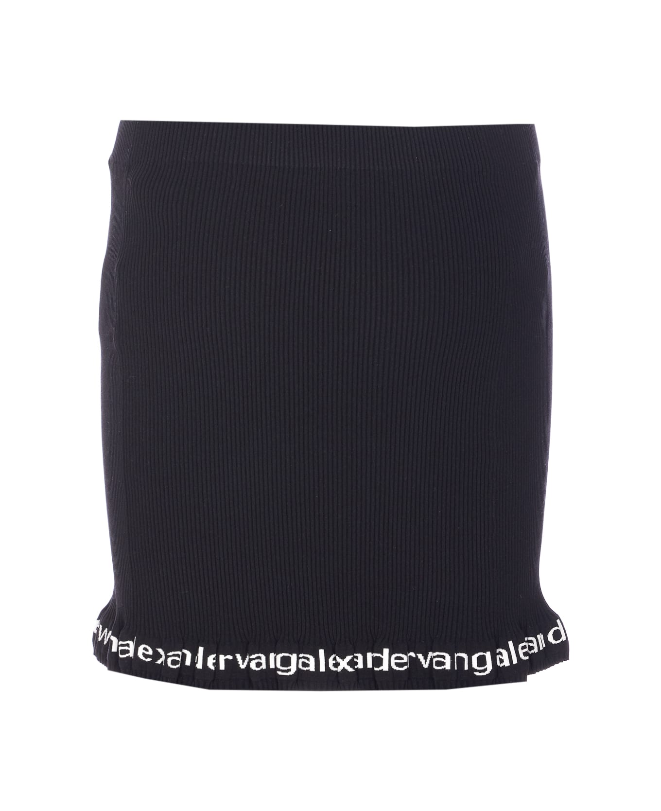 Alexander Wang Mini Logo Skirt - Black