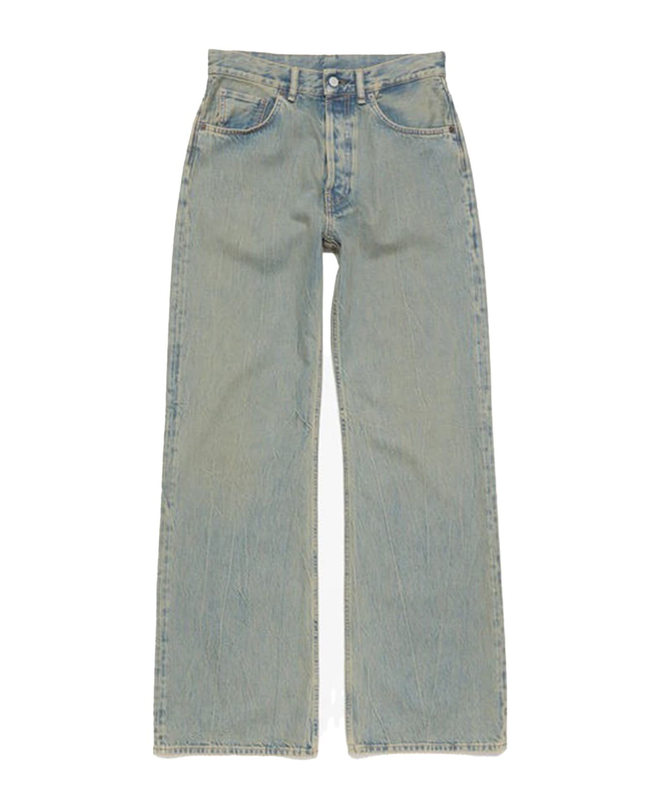 Acne Studios Jeans Wide Loose Fit - BLUE  BEIGE