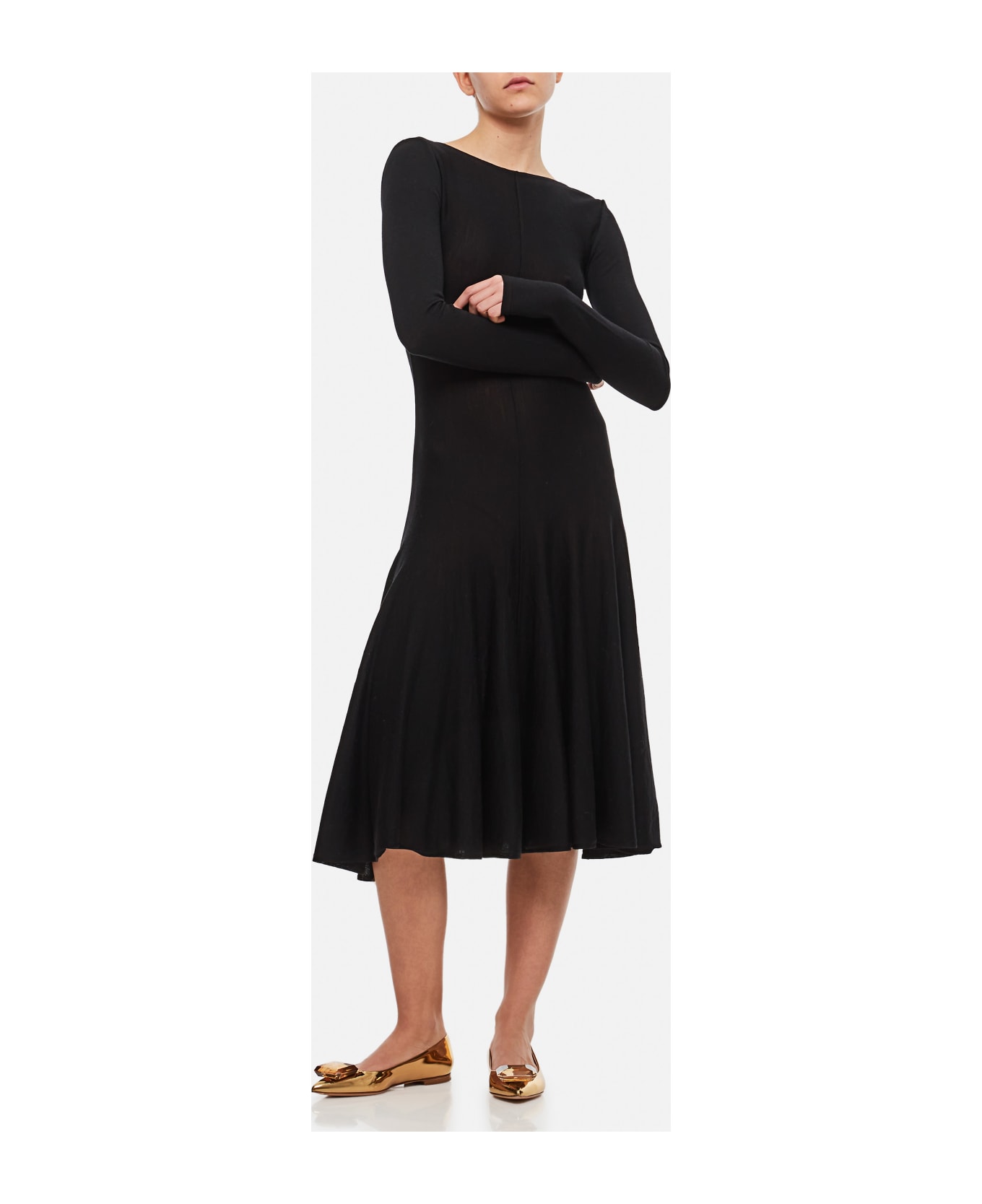 Khaite Dany A-line Dress - Black ワンピース＆ドレス