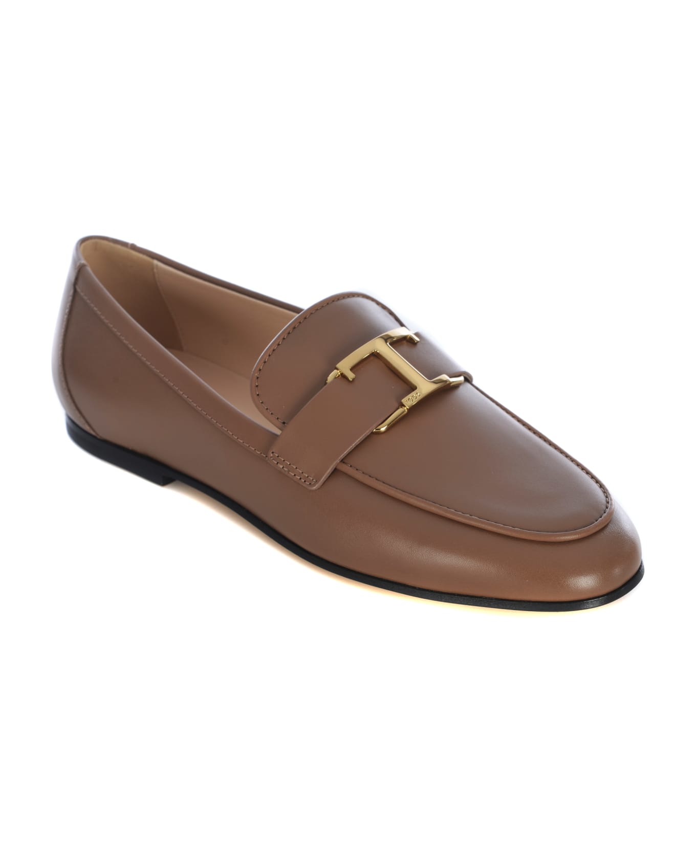 Tod's T Timeless Leather Loafer - Nocciola