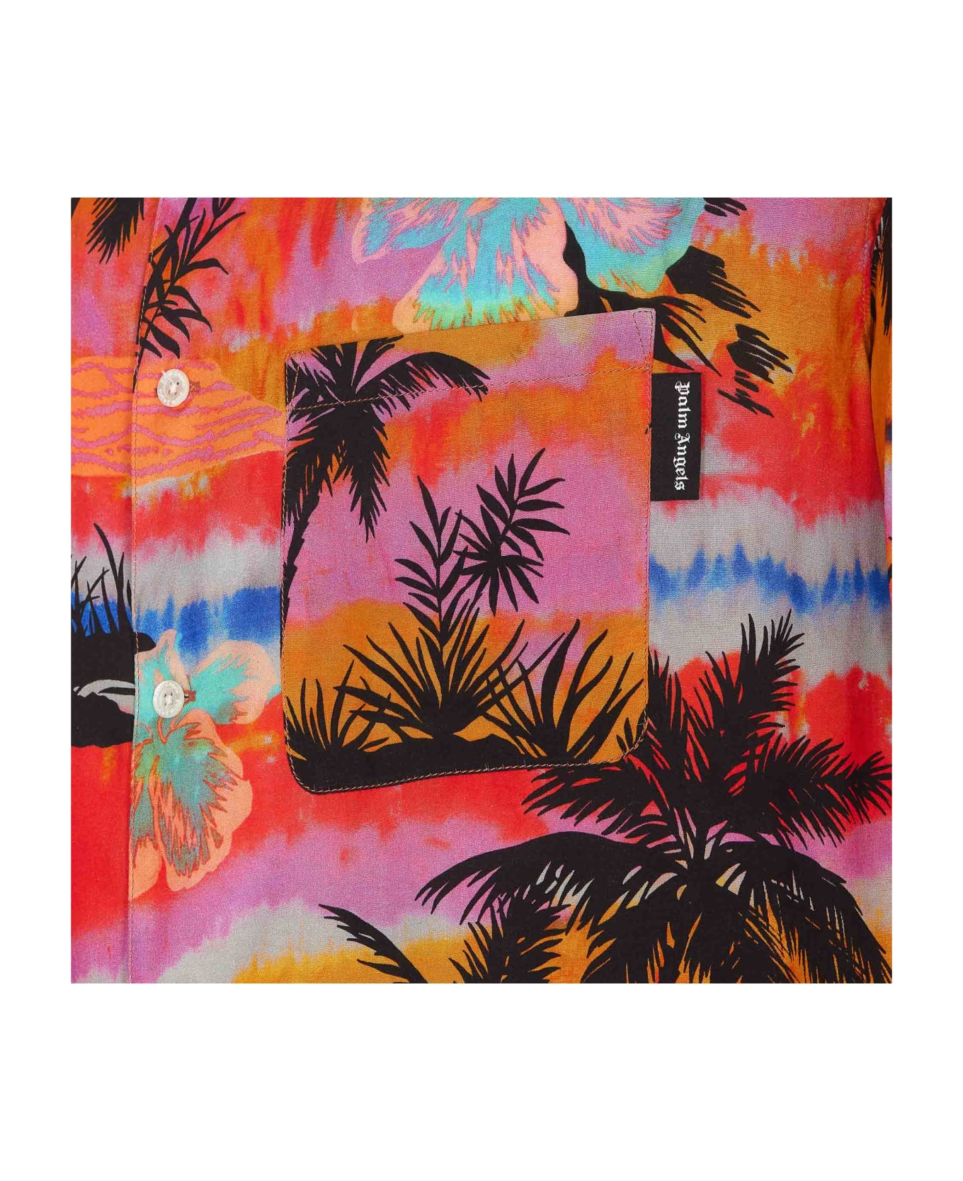 Palm Angels Printed Viscose Shirt - Multicolor