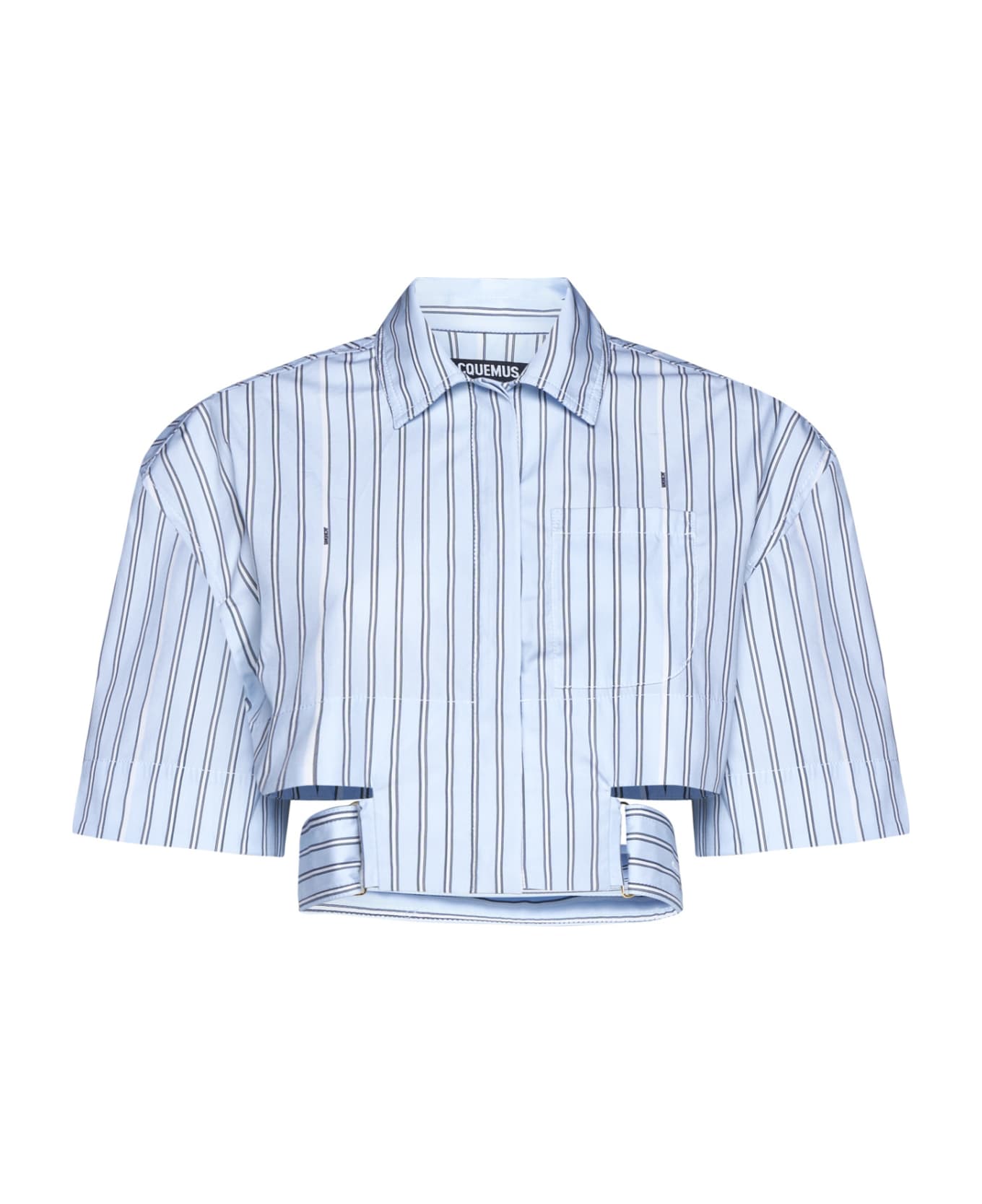 Jacquemus Shirt - Print blue stripe