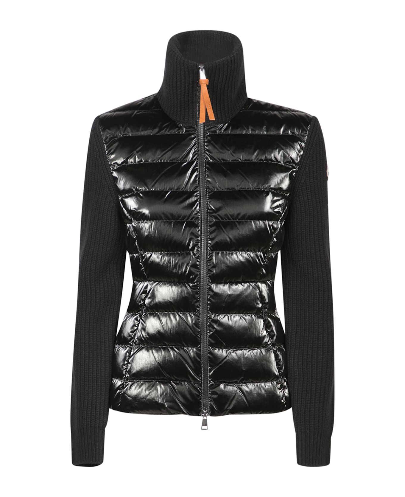 Moncler Black Down Cardigan | italist