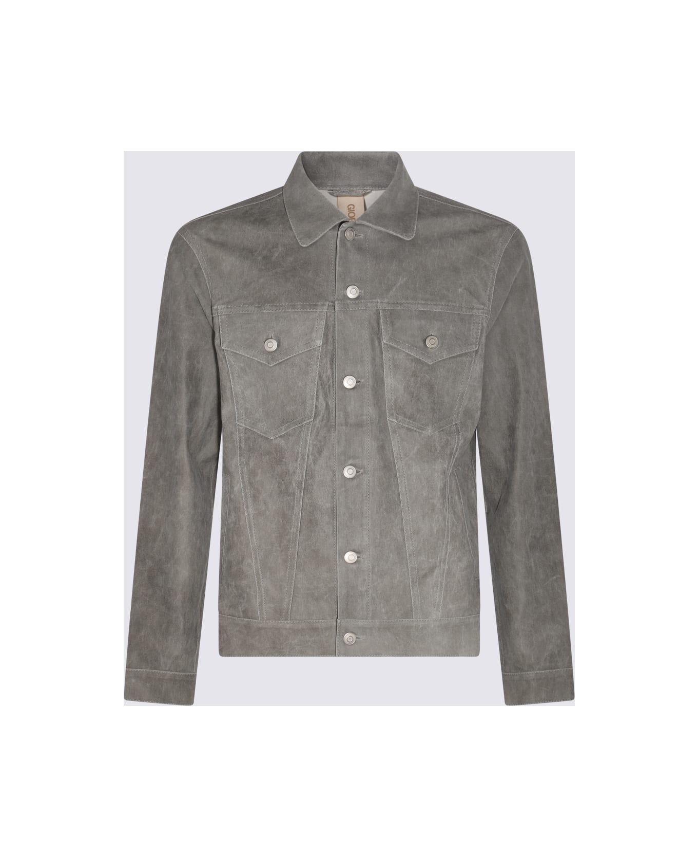 Giorgio Brato Grey Leather Jacket レザージャケット