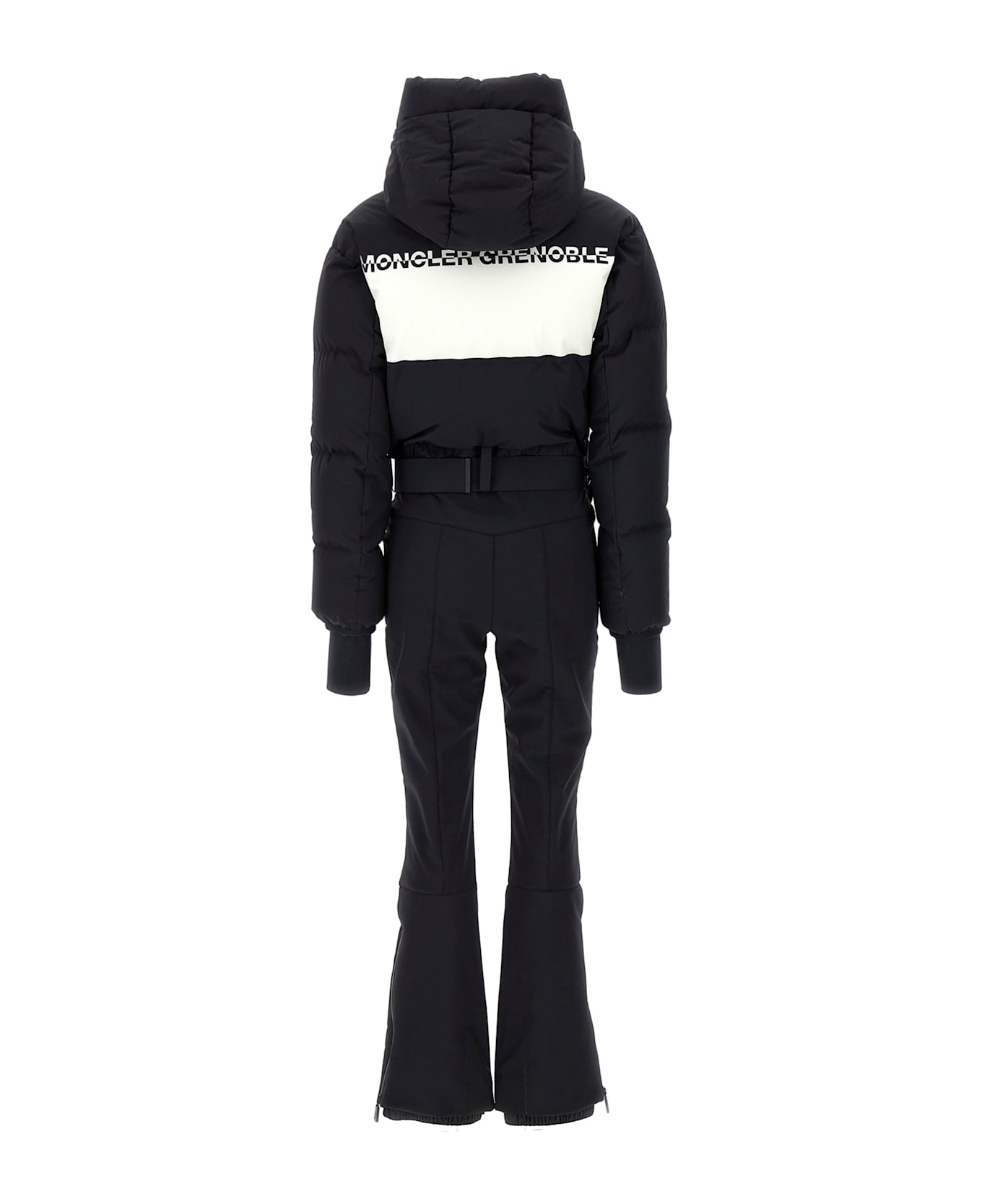 Moncler Grenoble Logo Ski Suit - White/Black