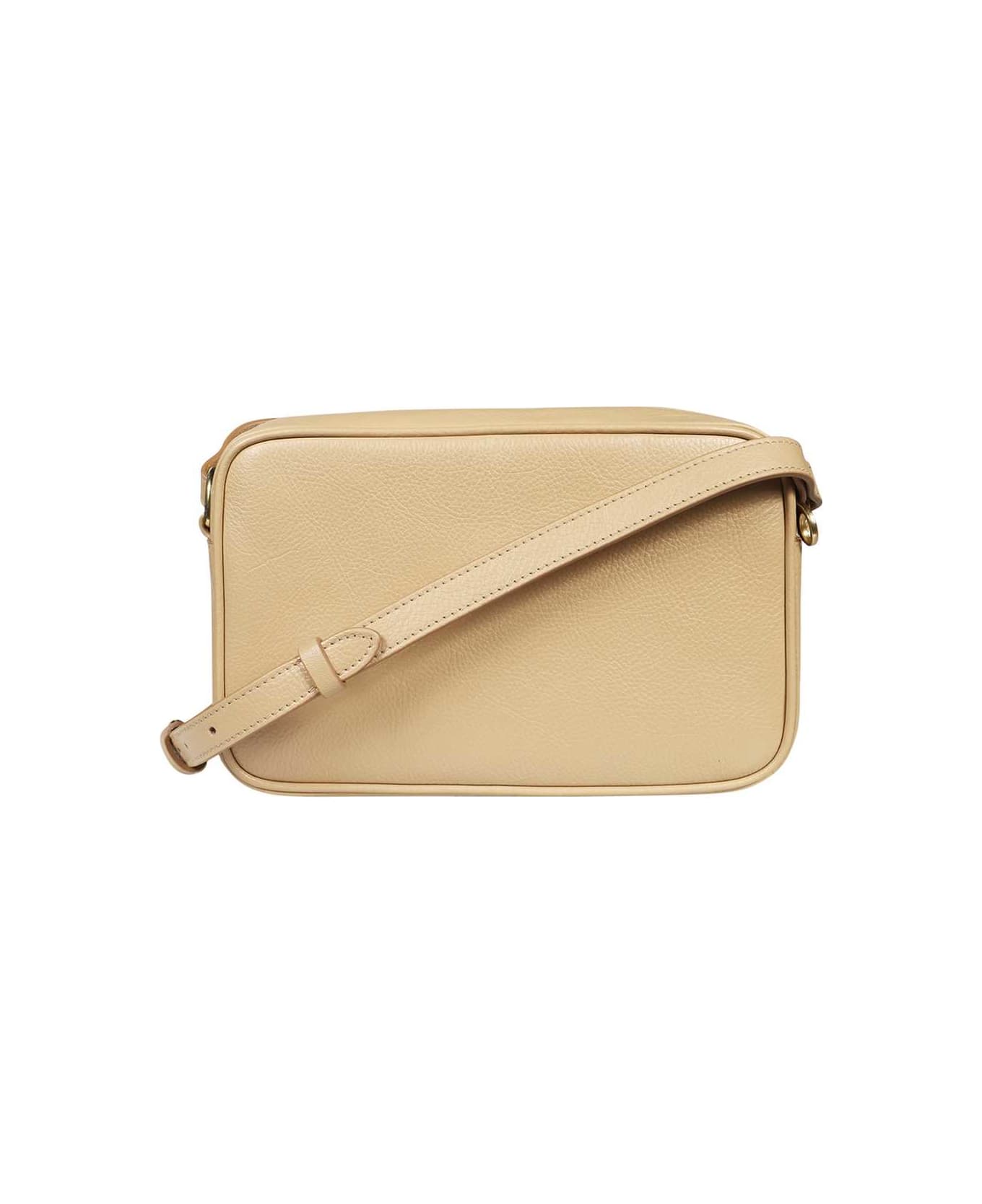 Il Bisonte Leather Crossbody Bag - Beige