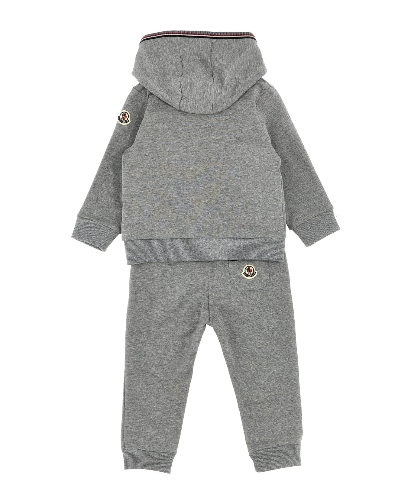 Moncler Complete Hoodie + Joggers - Gray