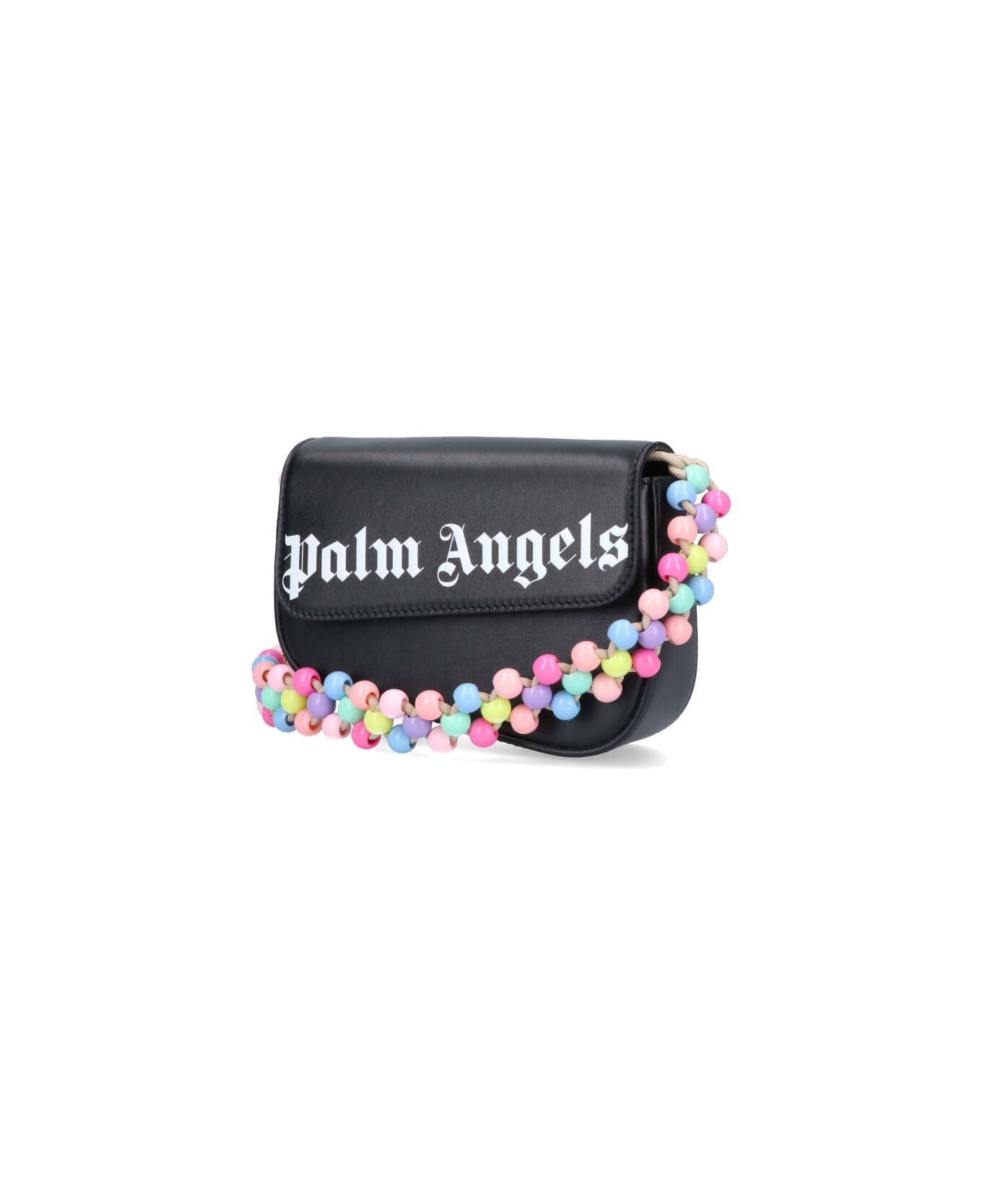 Palm Angels Beads Strap Crash Shoulder Bag - Black