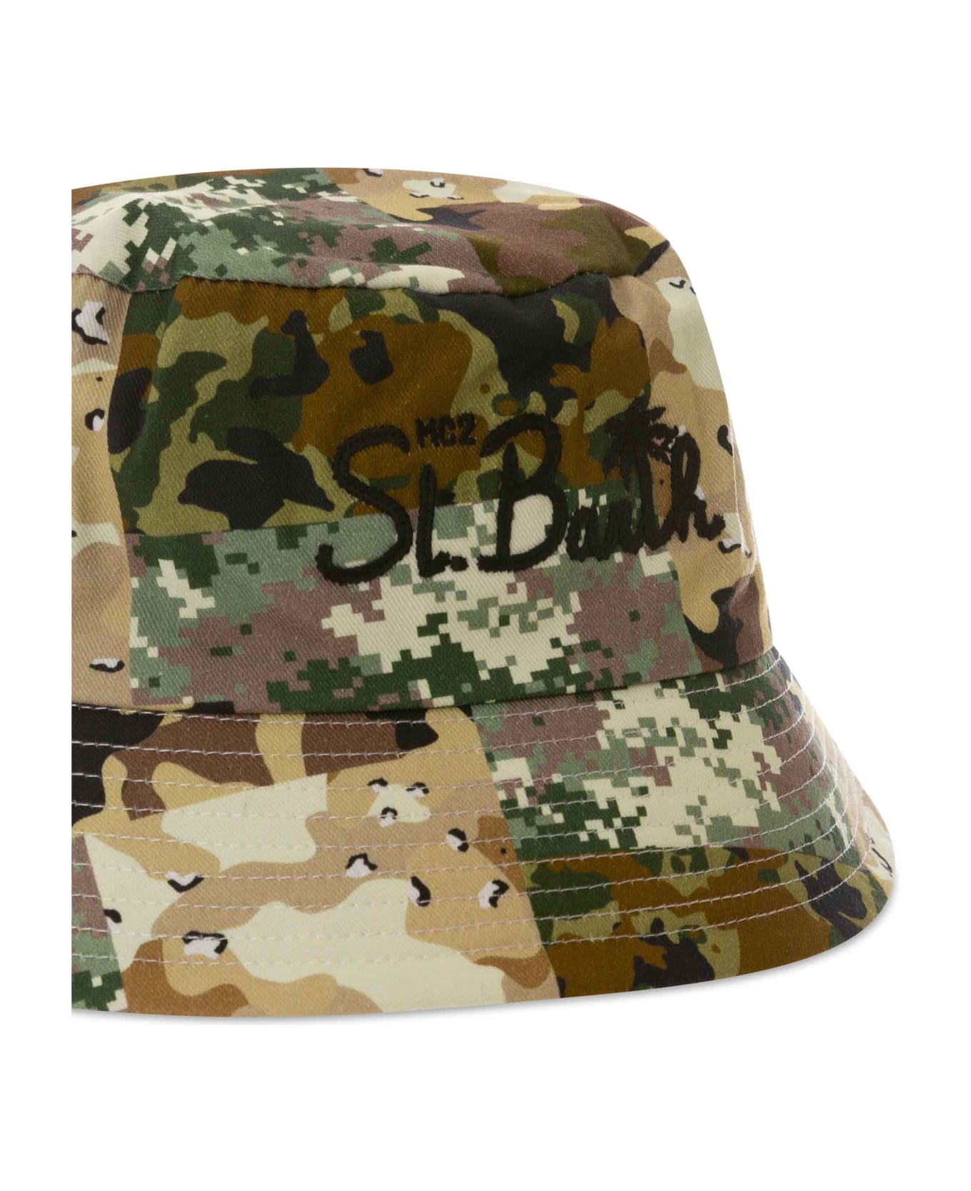 MC2 Saint Barth Camouflage Bucket Hat - GREEN