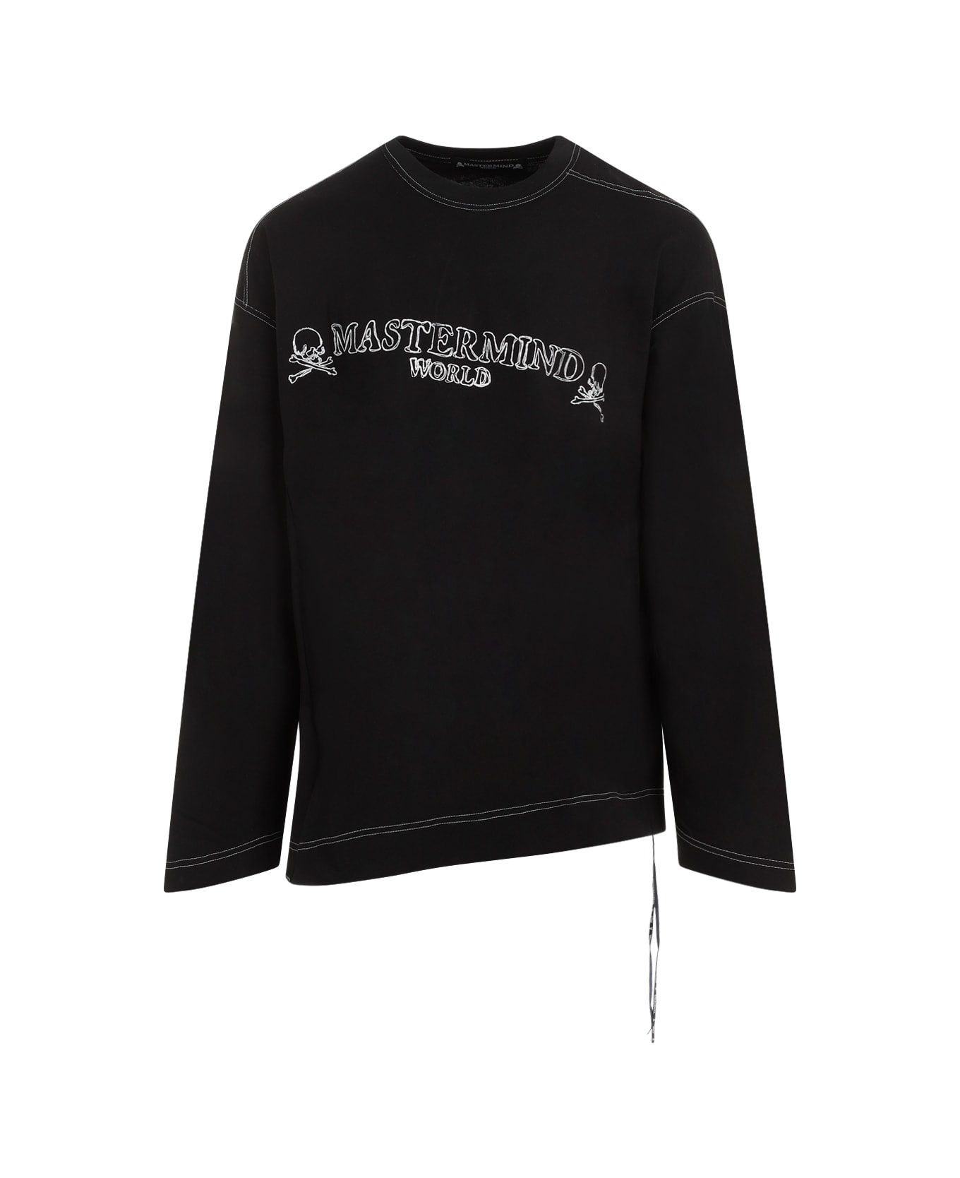 MASTERMIND WORLD Handwriting Ls T-shirt - Black