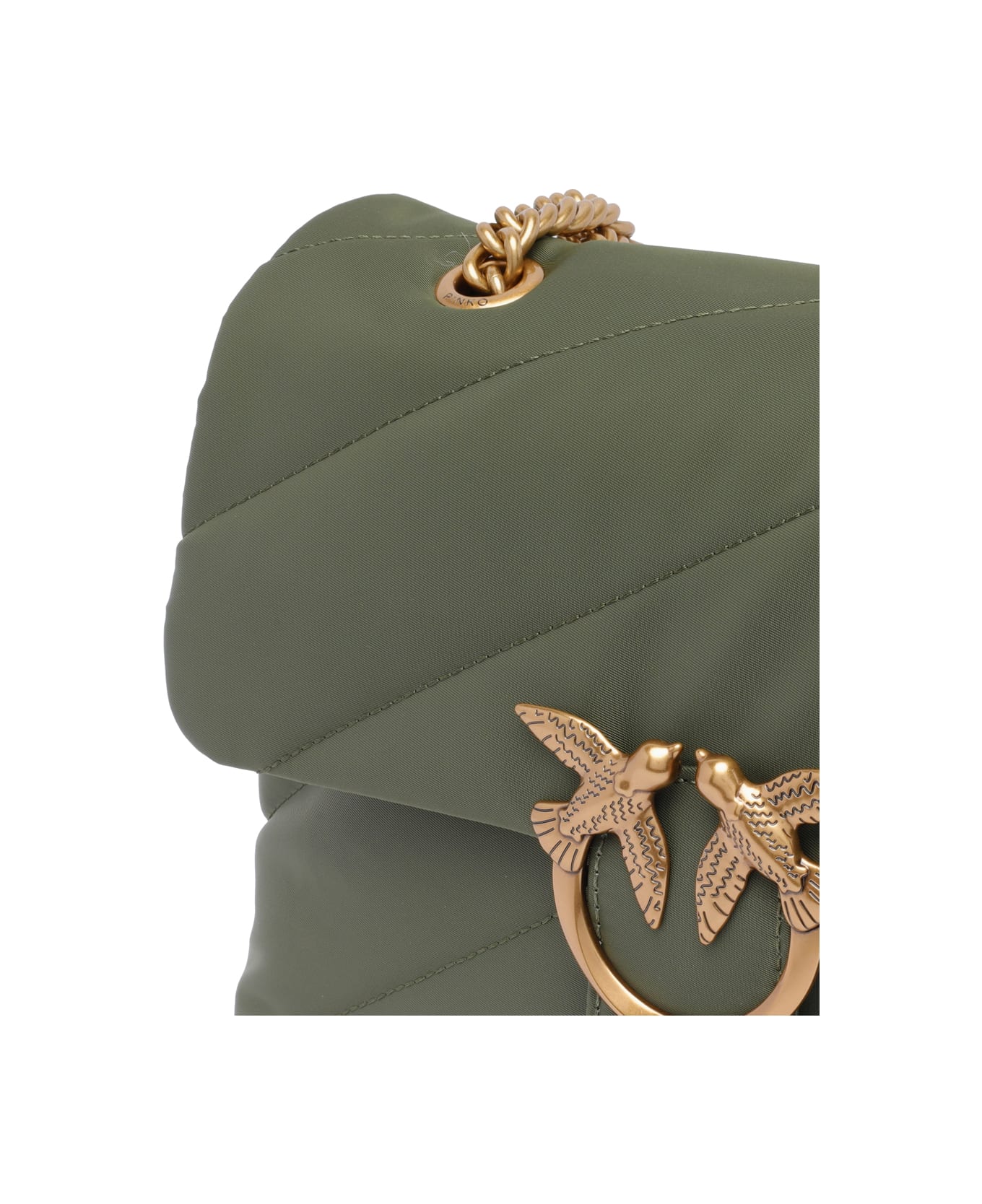 Pinko Love Bag Recycled Tissue Crossbody Bag - Green