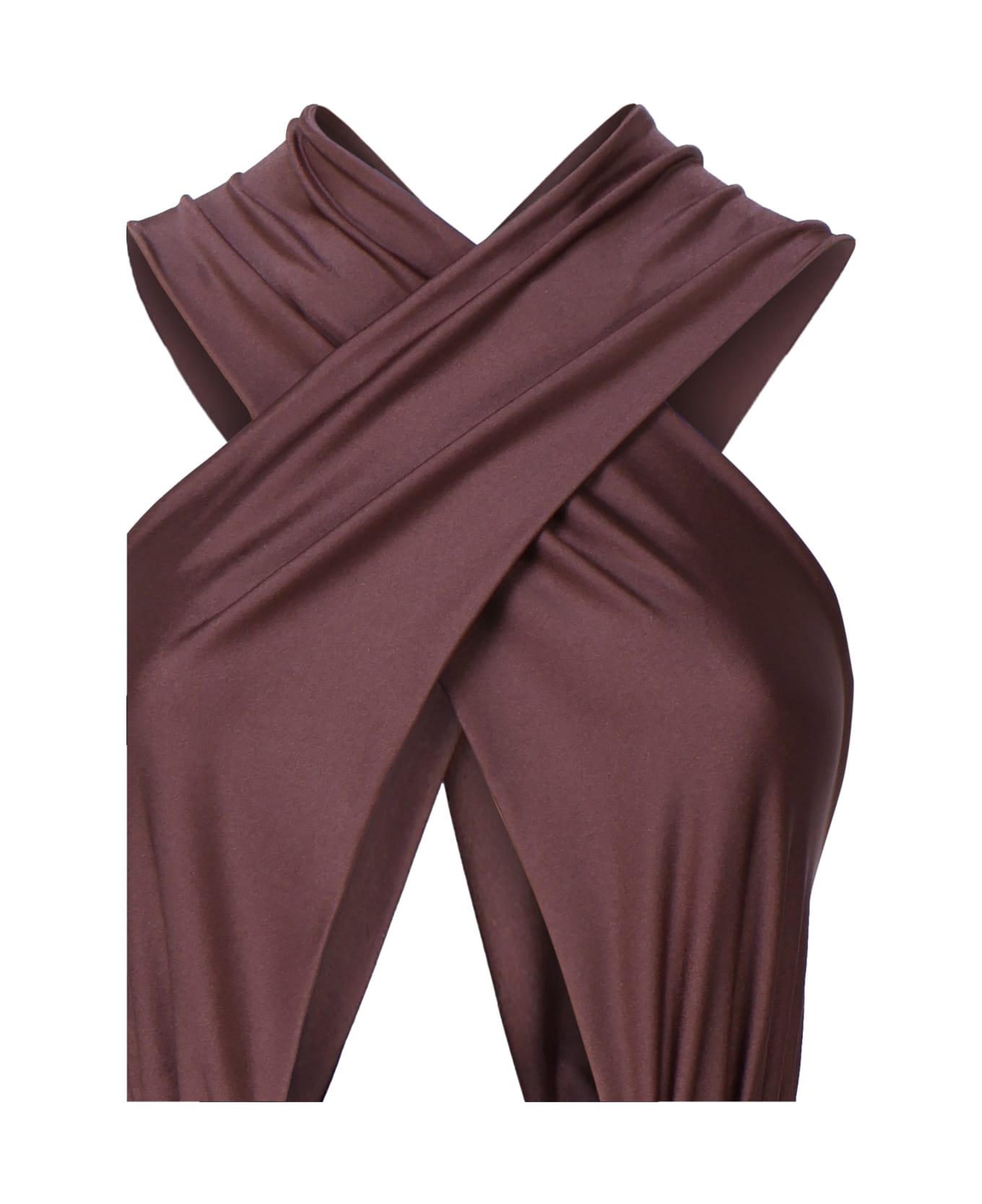 The Andamane One-piece Jumpsuit With Banded Top - Brown ジャンプスーツ