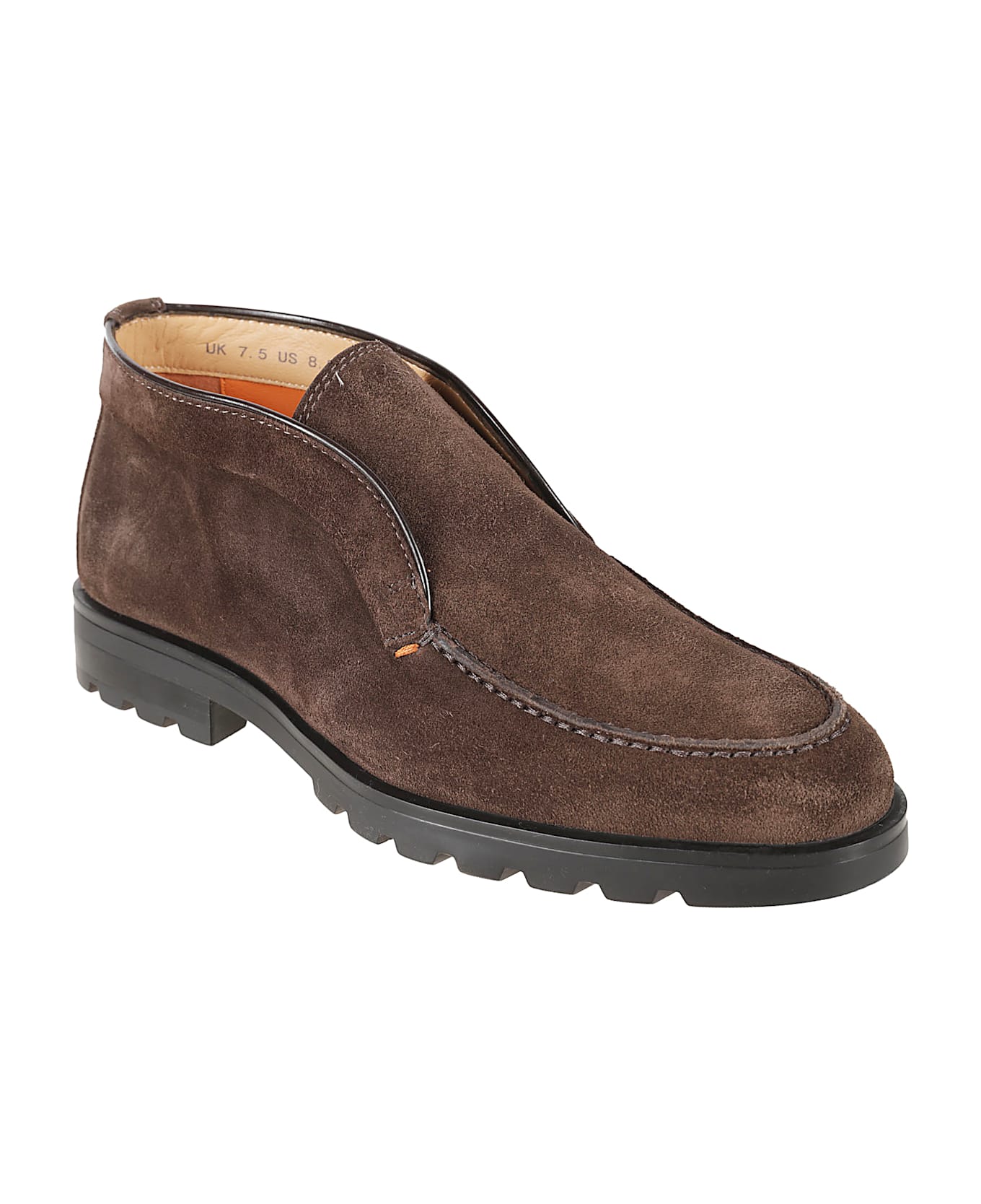 Santoni Rock-ow Slip-on Ankle Boots - Dark Brown