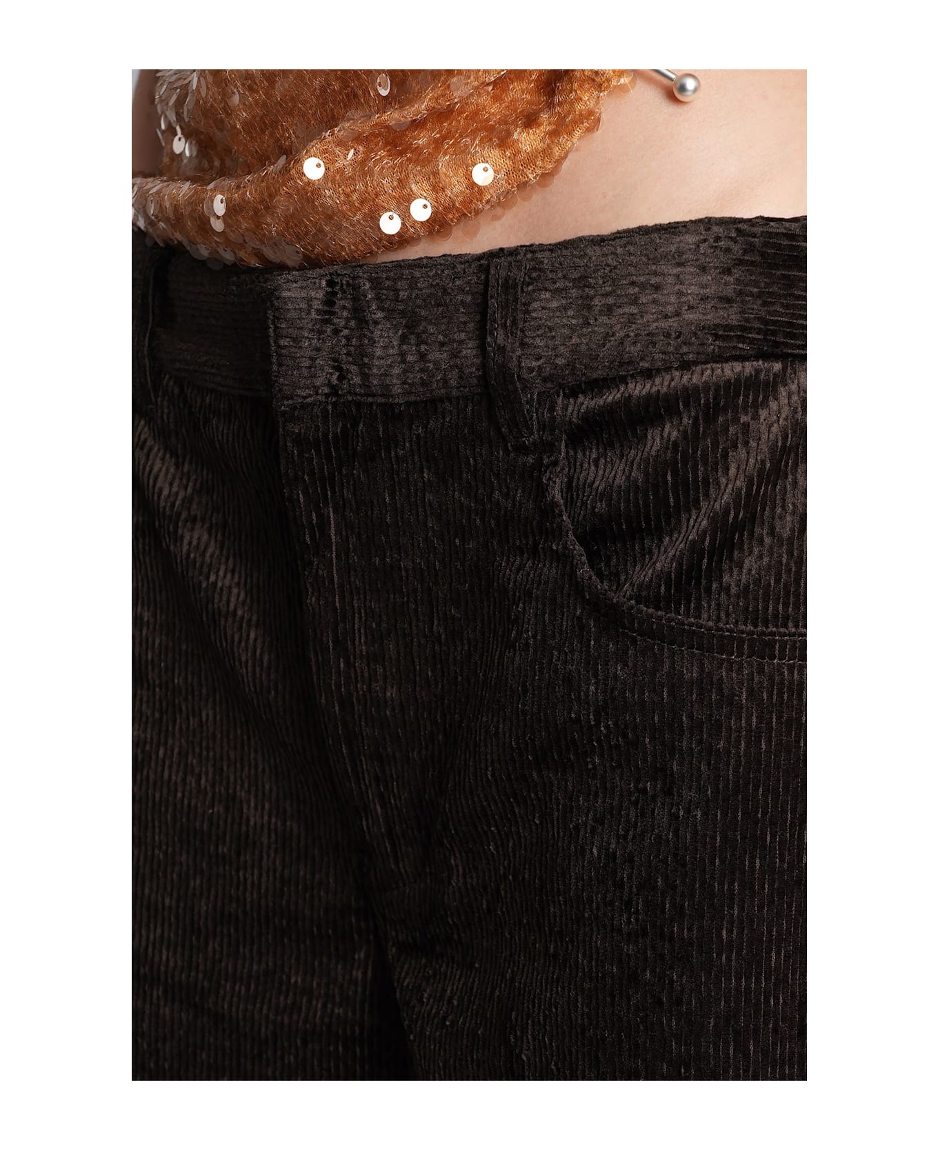 Christopher Esber Pants In Brown Cotton - brown