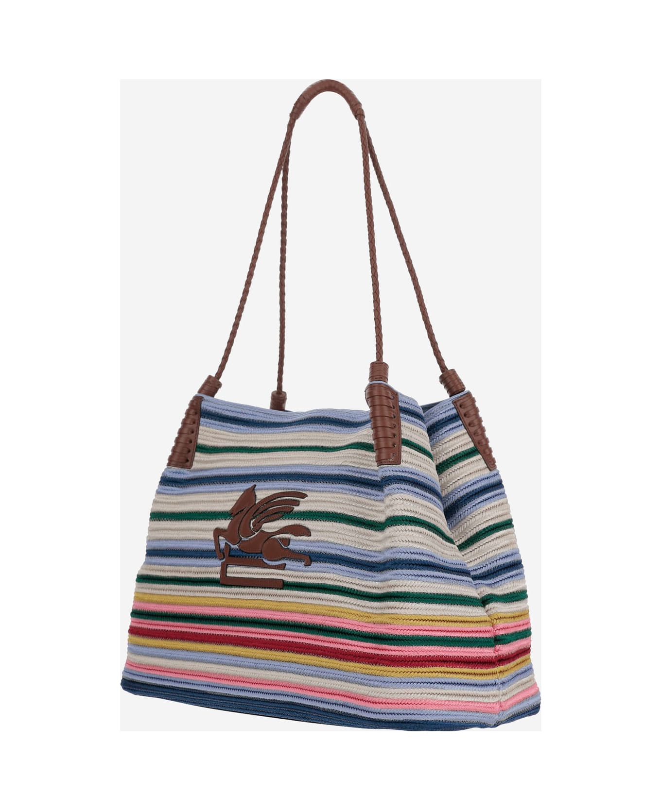 Etro Libra Medium Fabric Shopping Bag - MULTICOLOUR