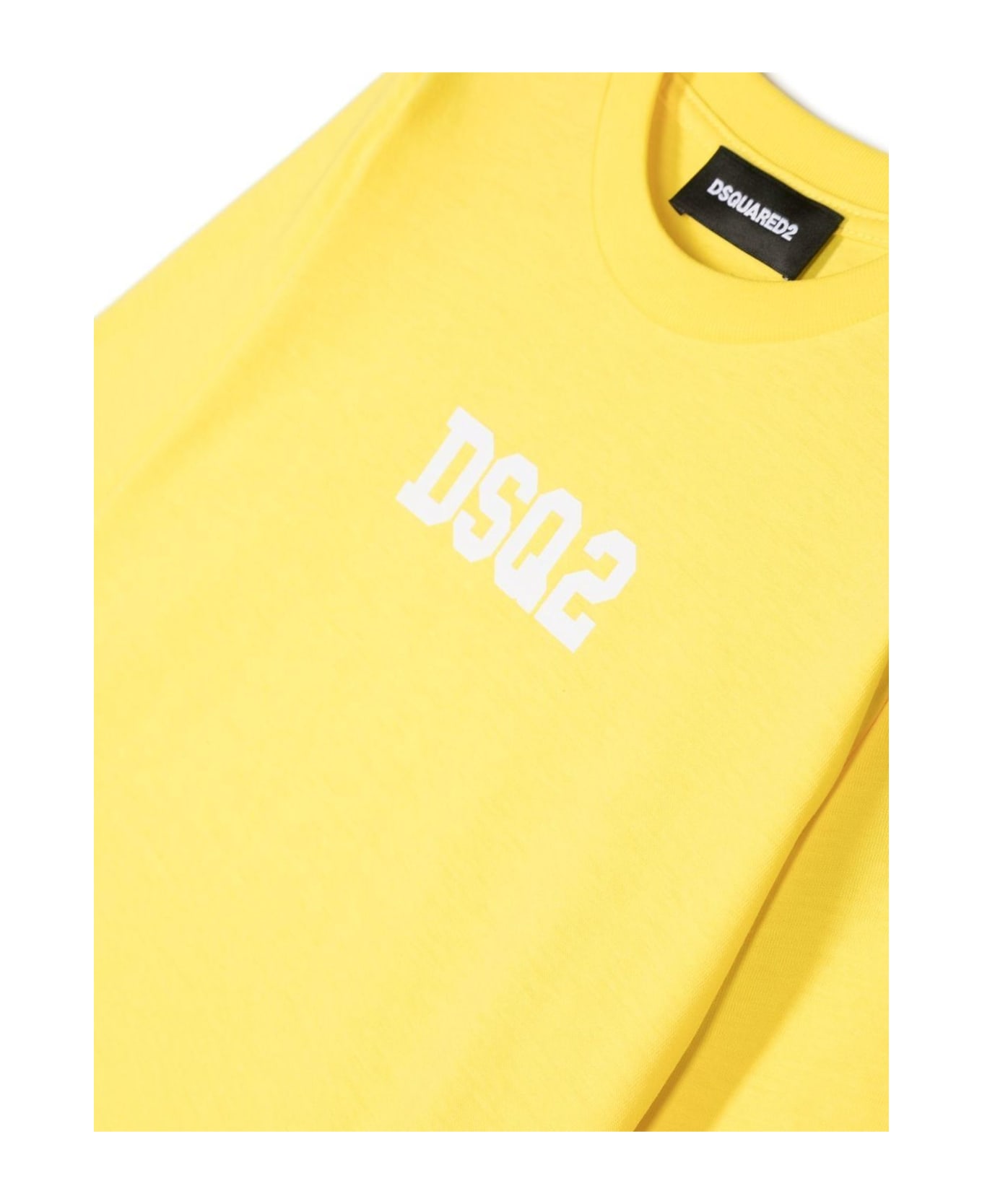 Dsquared2 Yellow Cotton Tshirt - Giallo Tシャツ＆ポロシャツ