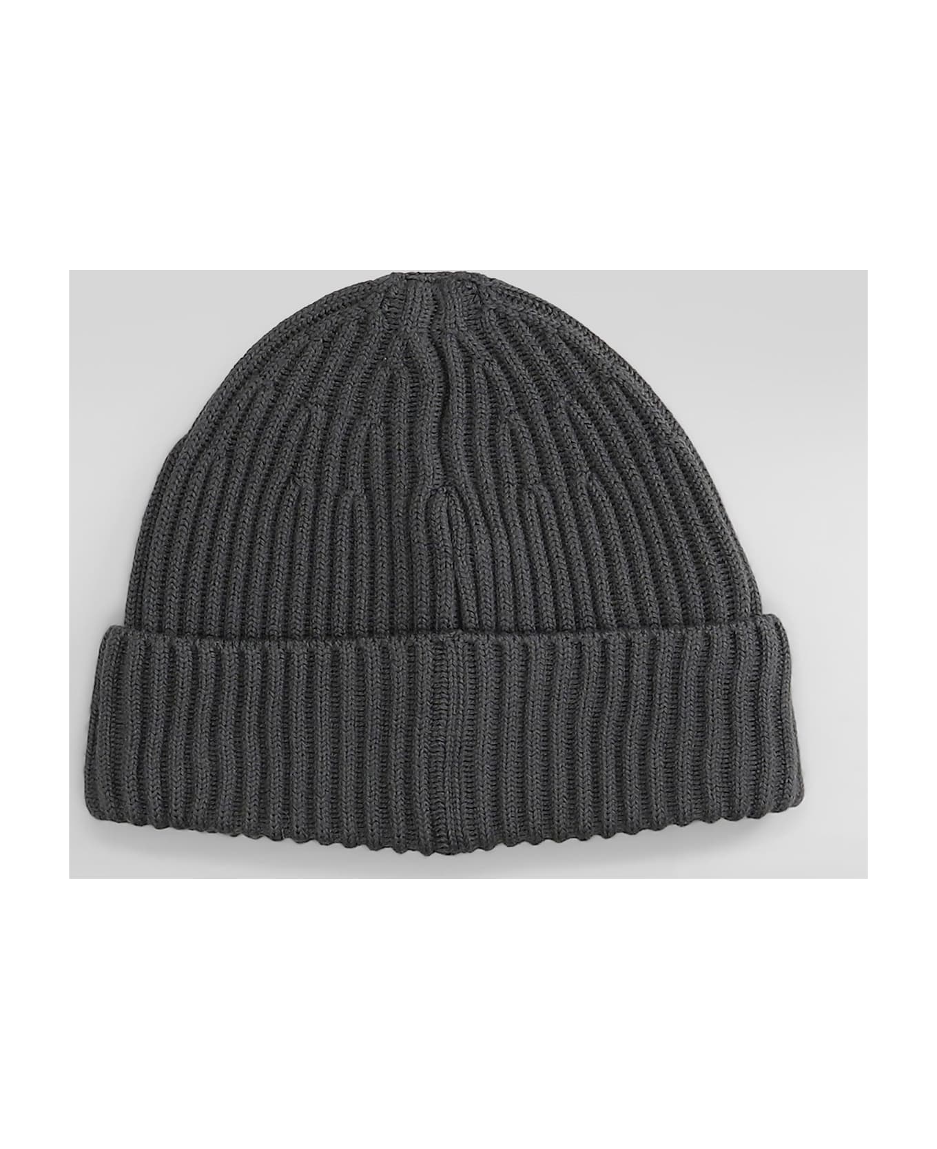 Stone Island Hats In Grey Wool - grey