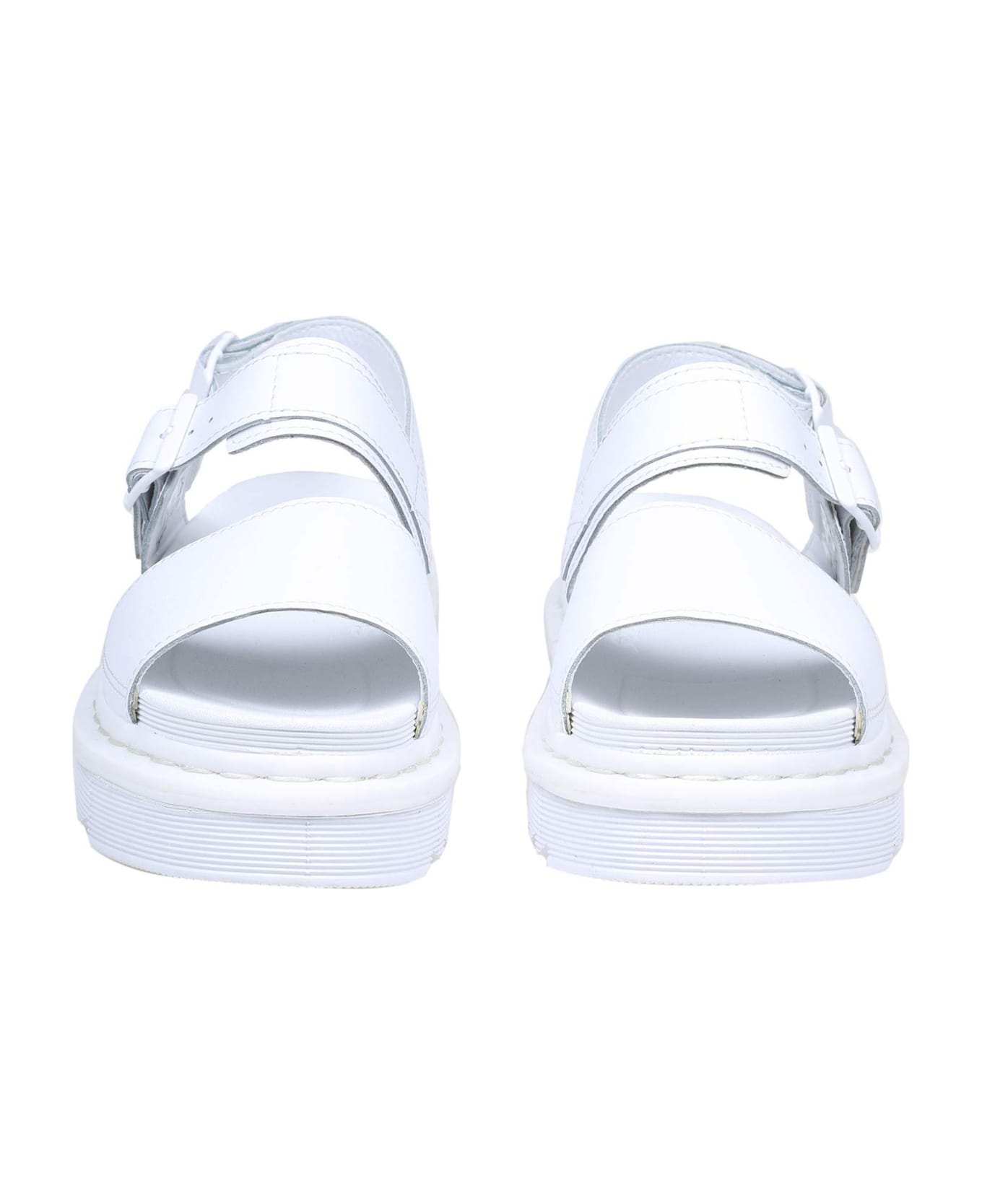 Dr. Martens Dr.martens Voss Sandal In White Leather - White Hydro