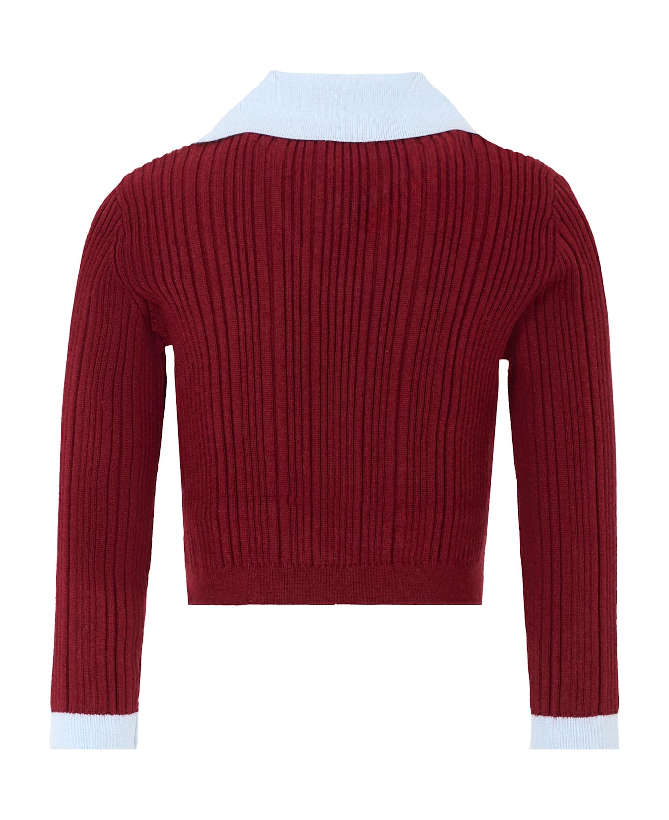 self-portrait Burgundy Cardigan For Girl - Bordeaux