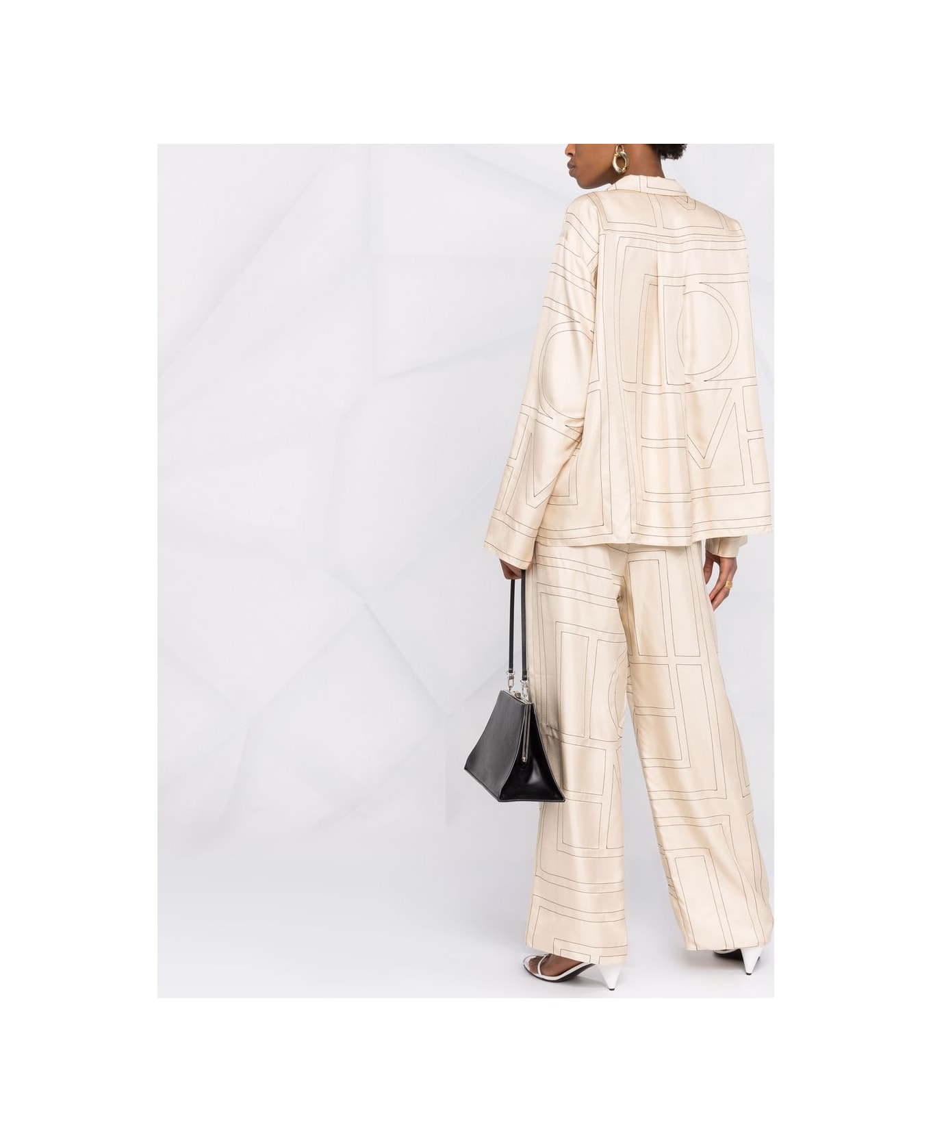 Totême Silk Pajama Shirt - Ivory