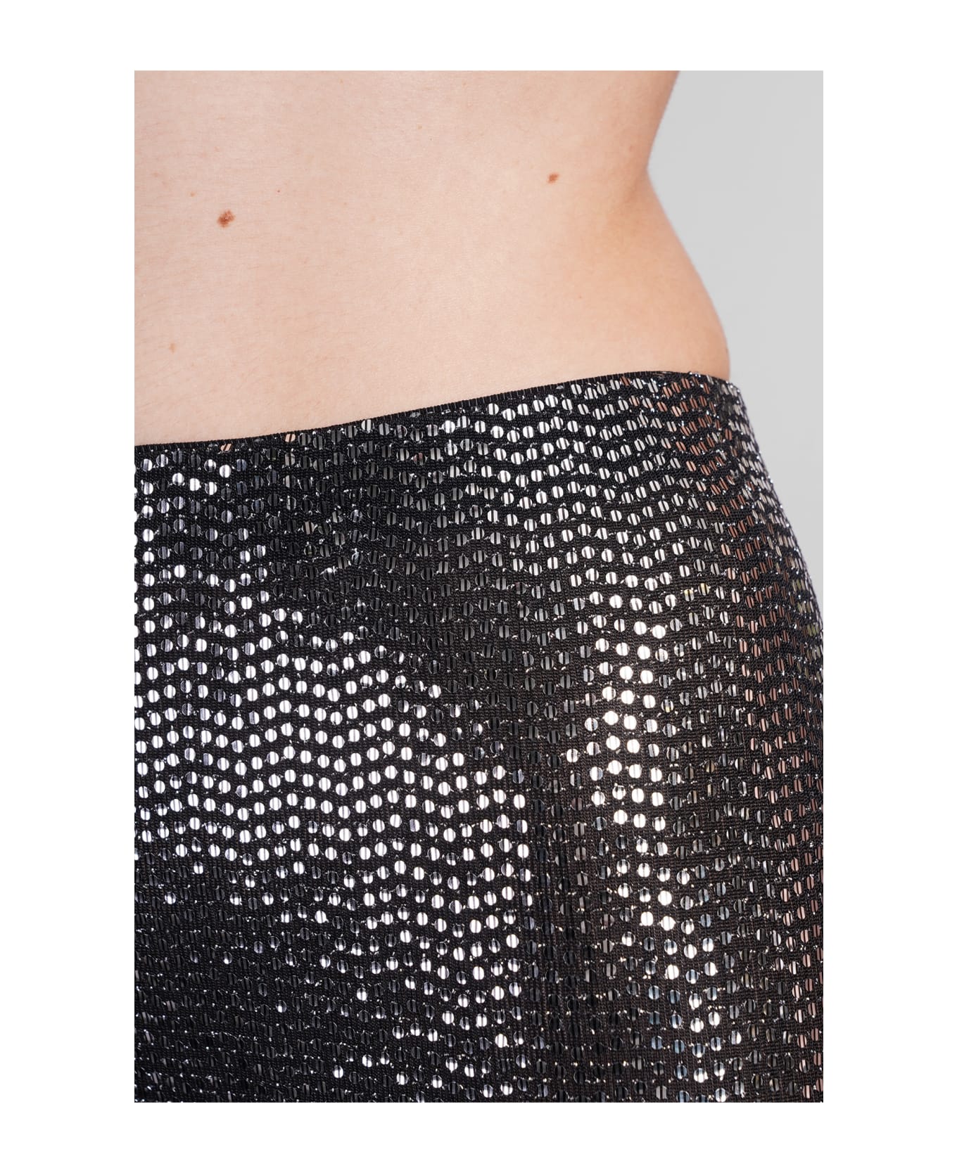 Isabel Marant Stretch Embellished Trousers - silver