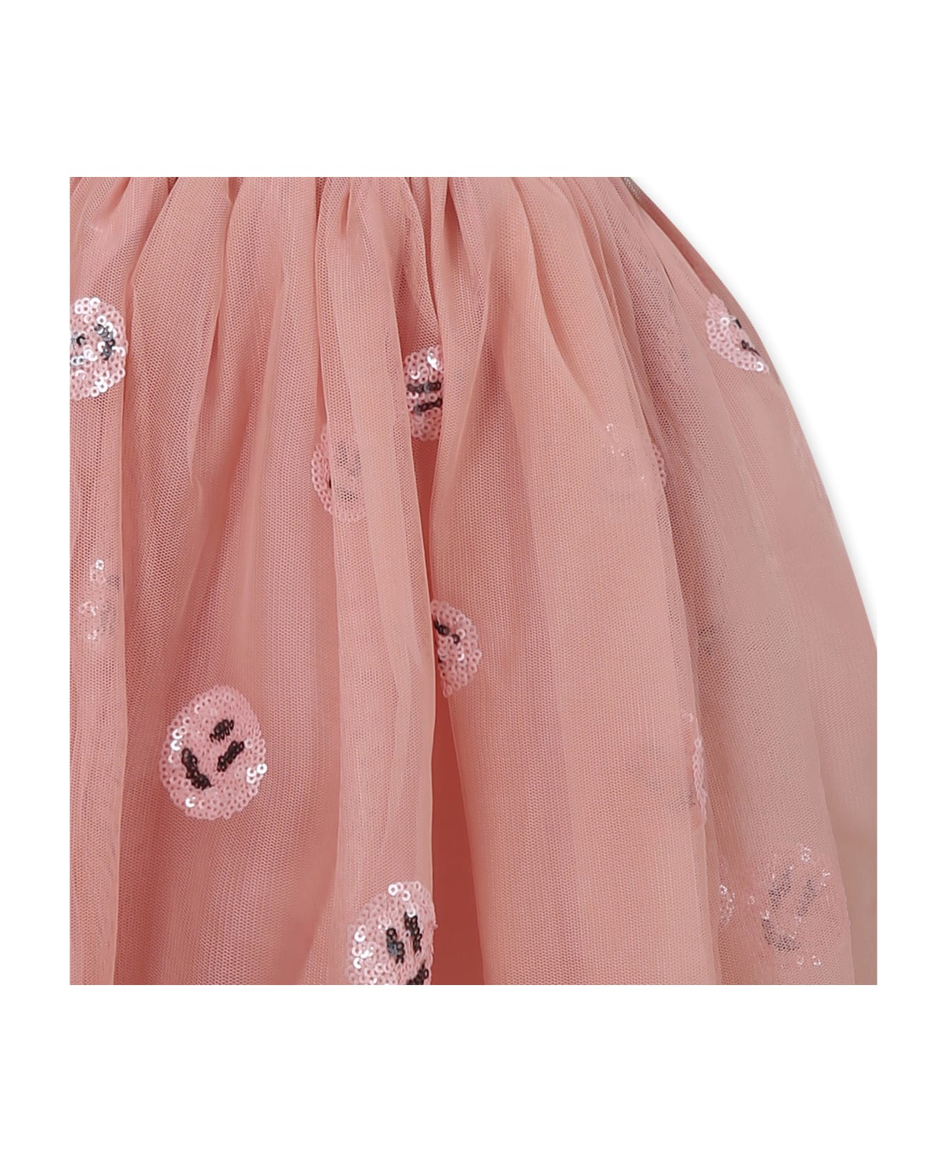 Molo Pink Dress For Girl With Smiley - Pink