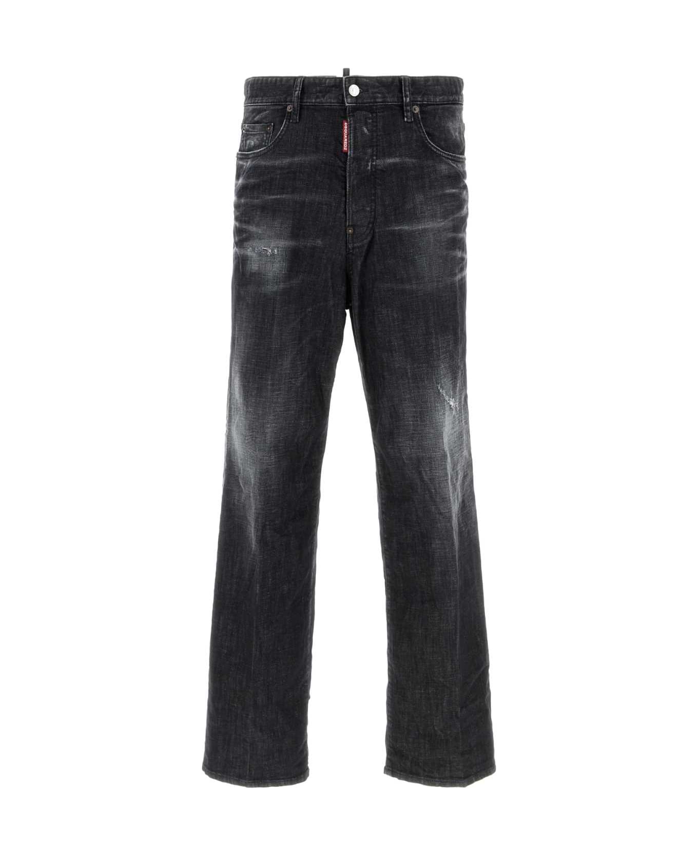 Dsquared2 Black Stretch Denim Loose Jeans - Black