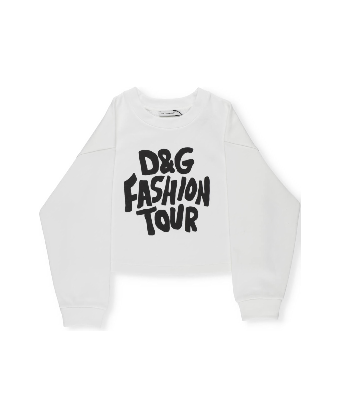 Dolce & Gabbana Dg Fashion Tour Sweatshirt - White