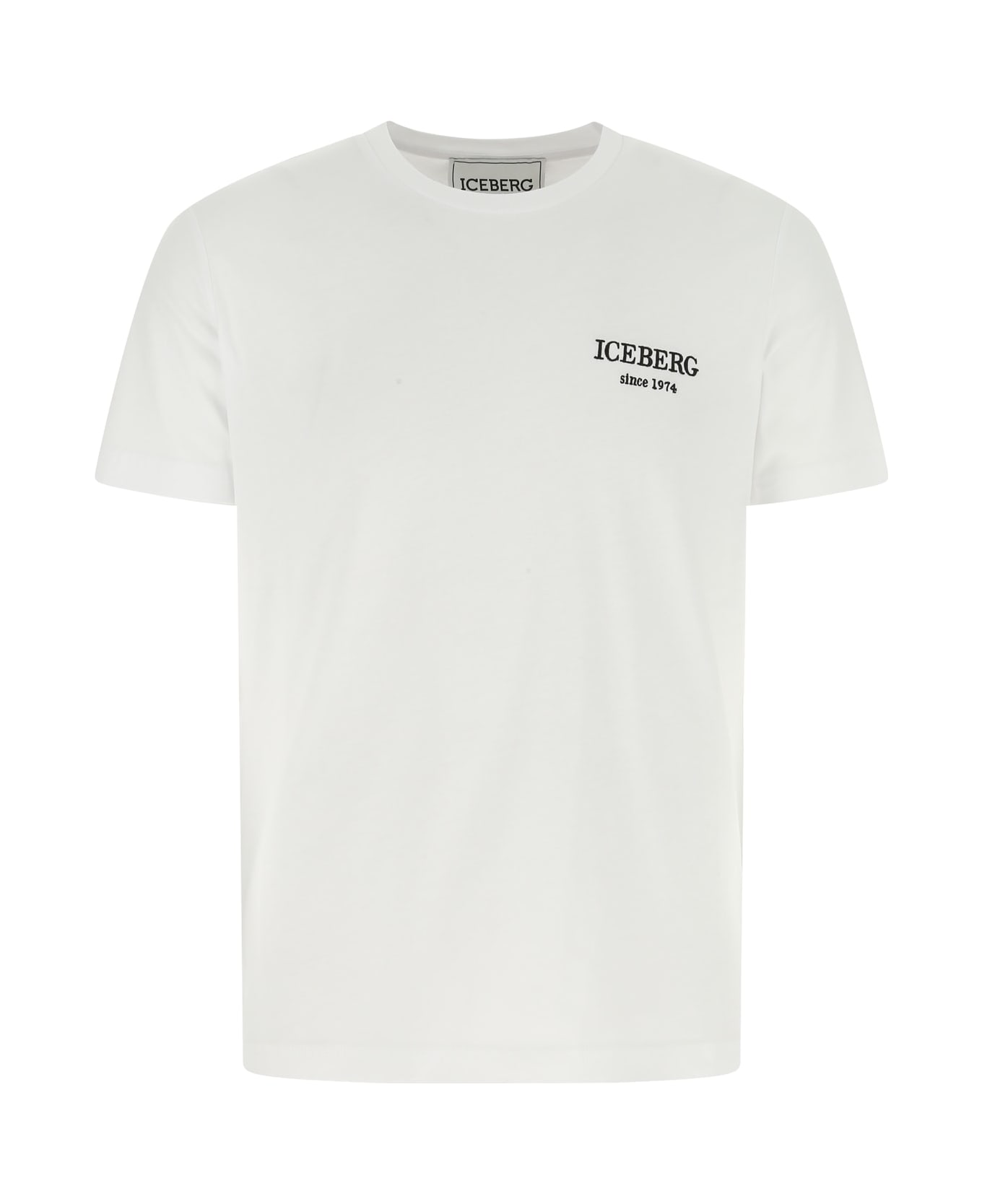 Iceberg T-shirt In Cotone Stampato - Bianco