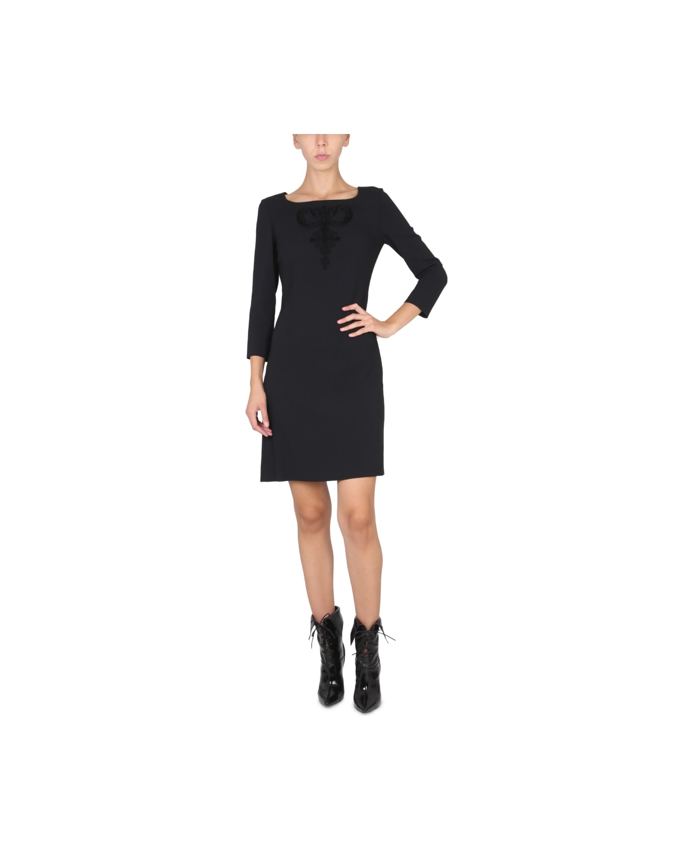 Boutique Moschino Cady Dress - BLACK