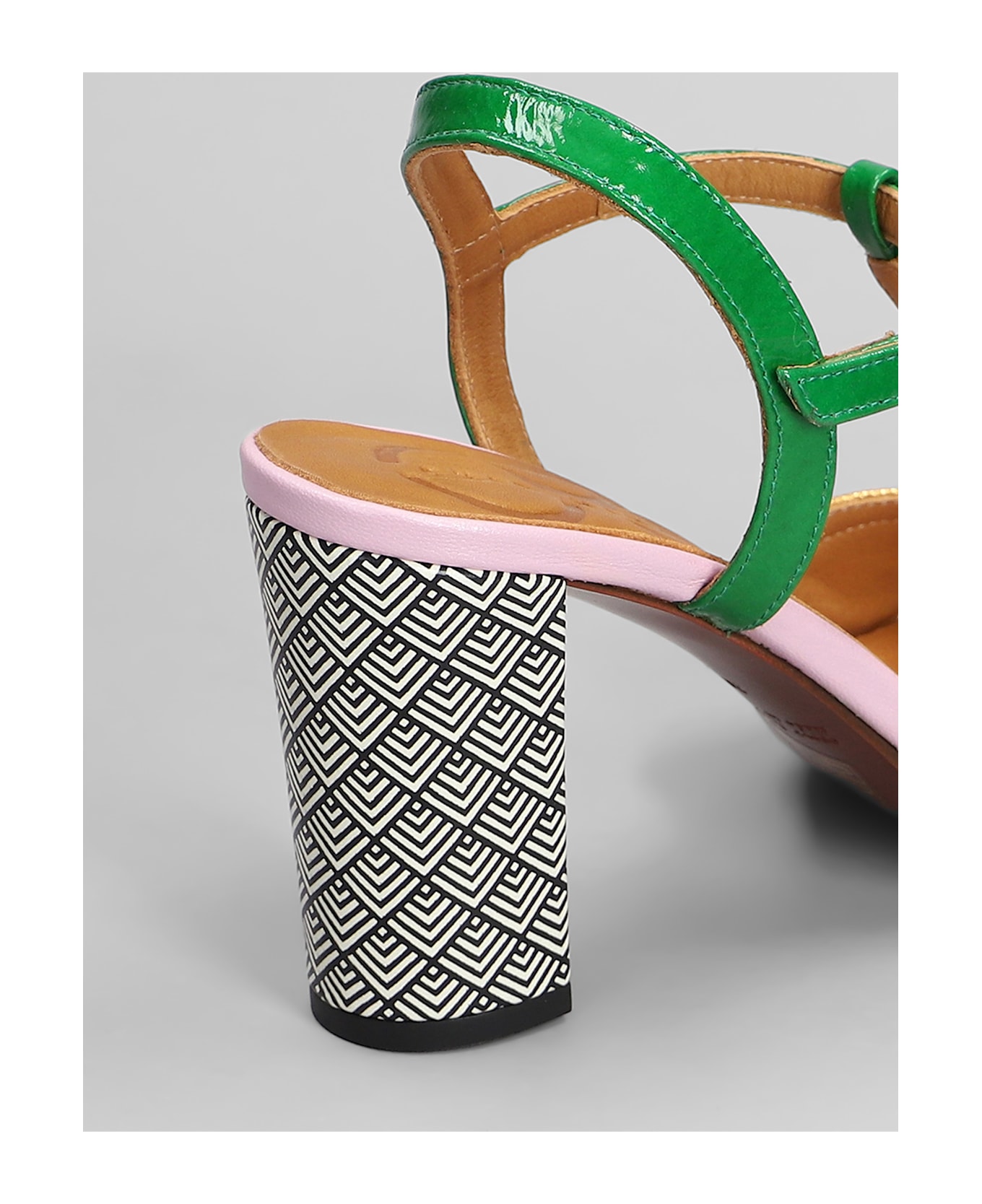 Chie Mihara Bejo Sandals In Green Leather - green