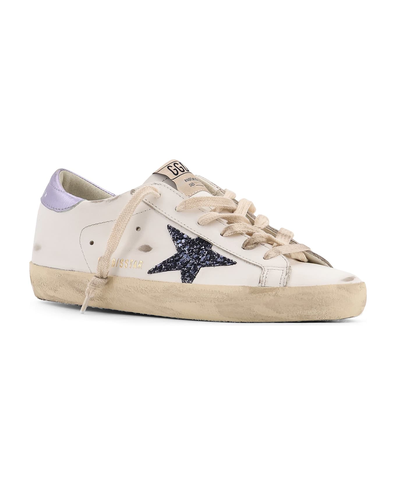 Golden Goose Super-star Classic With List Low-top Sneakers With Suede Inserts - White