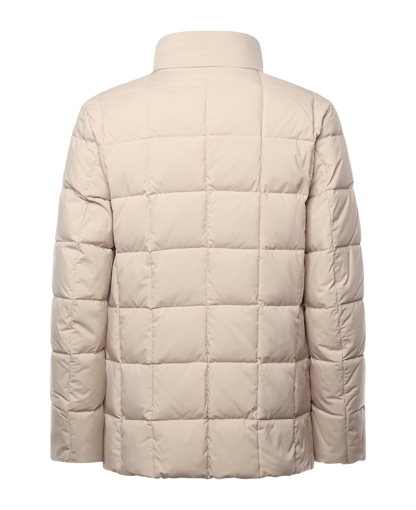 Fay Short Padded Down Jacket - Beige