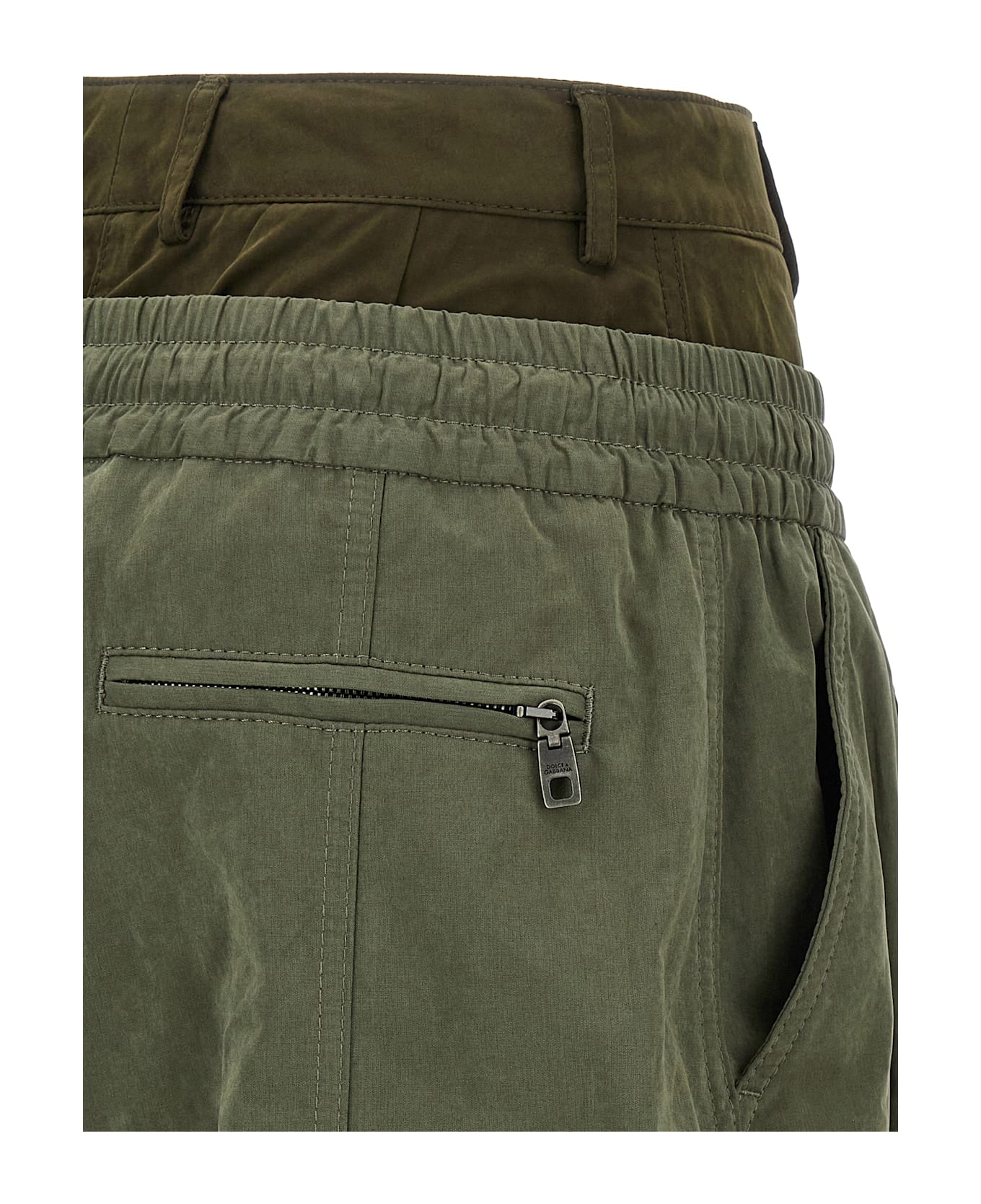 Dolce 
Gabbana Double Layer Cargo Pants - Green
