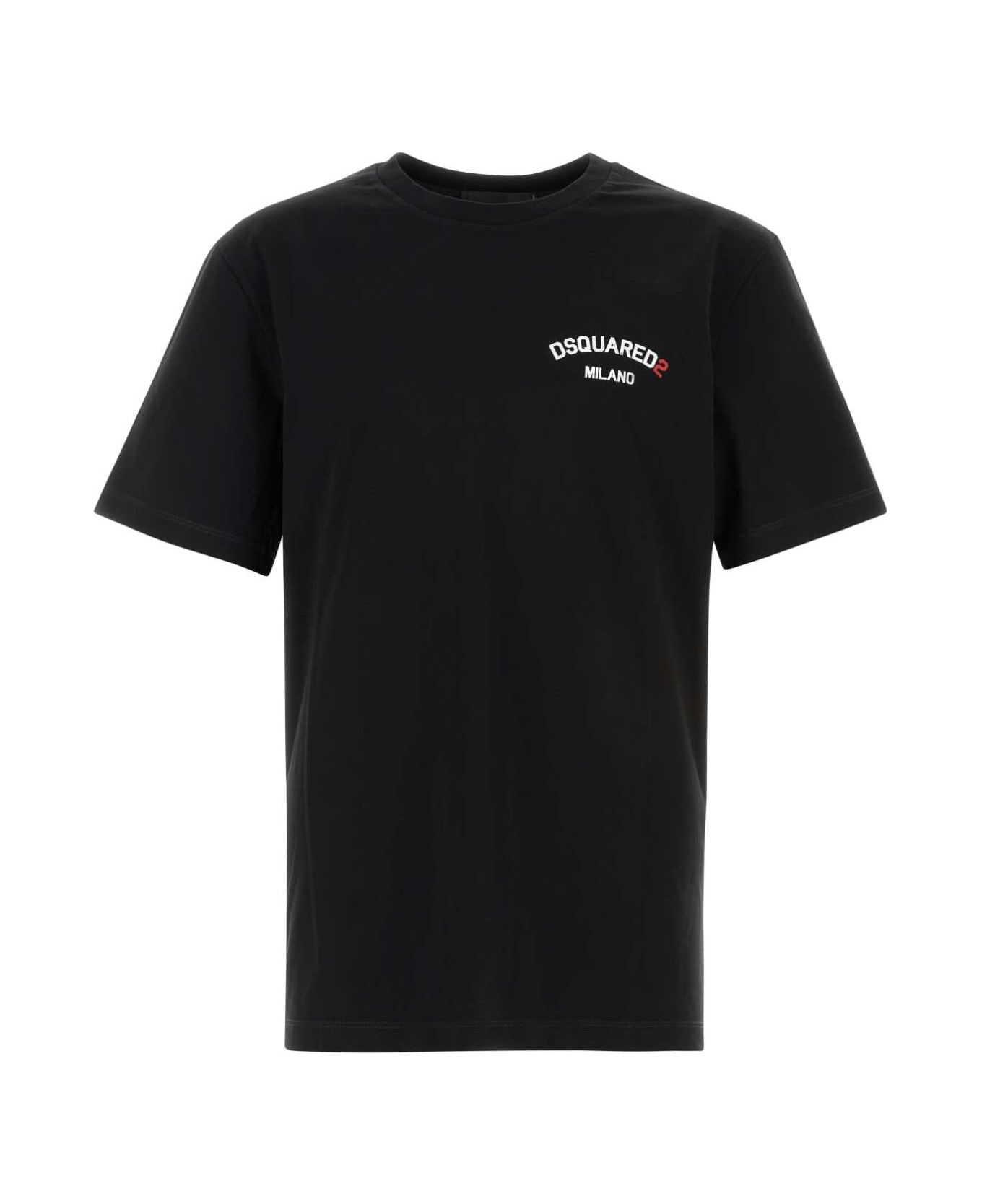 Dsquared2 Black Cotton T-shirt - BLACK