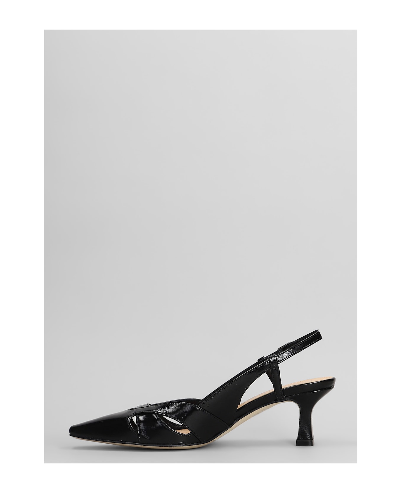 Julie Dee Pumps In Black Leather - black