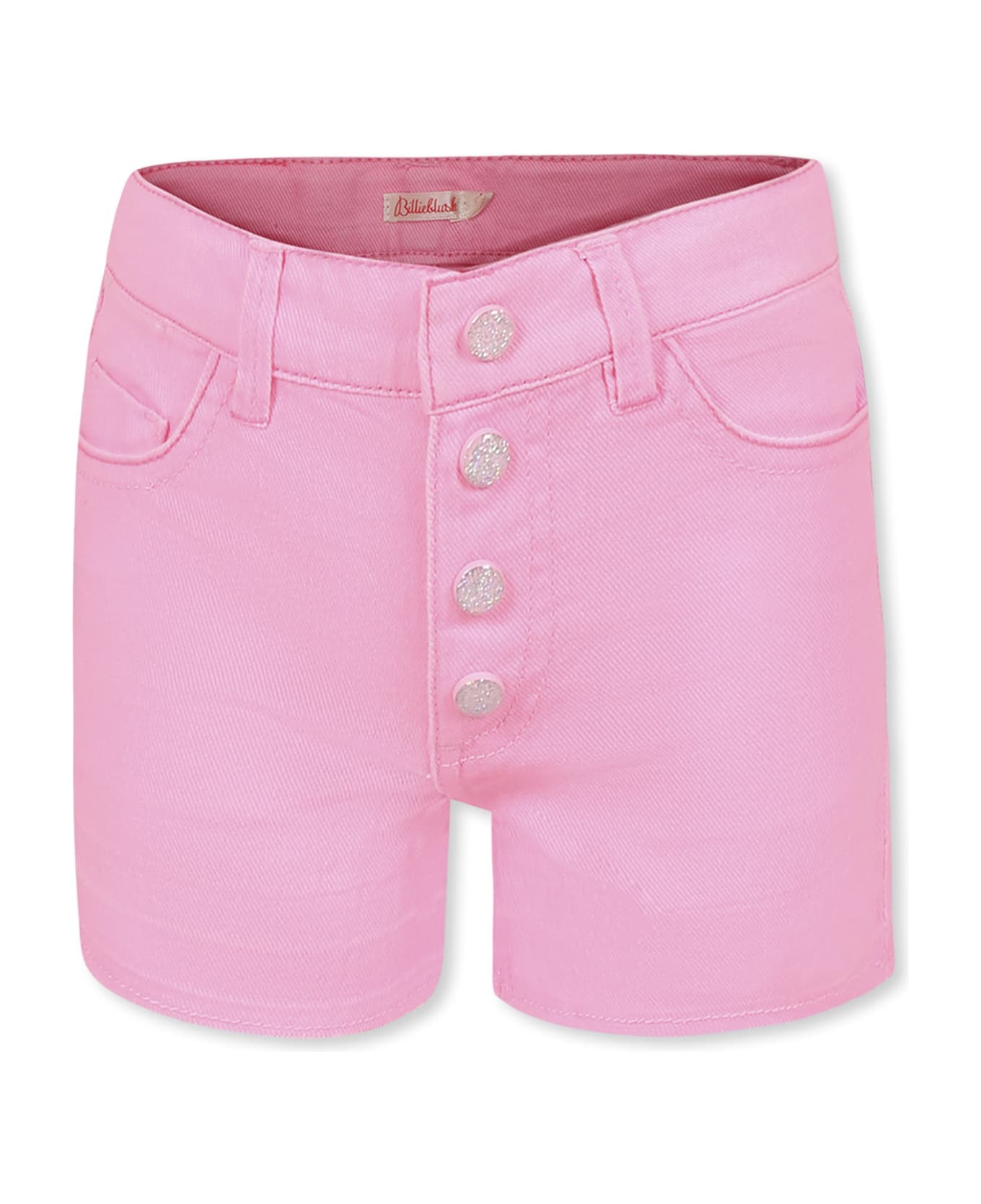 Billieblush Pink Shorts For Girl With Sequins - Pink