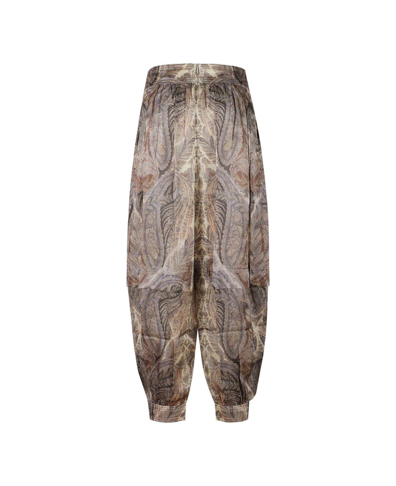 Zimmermann Paisley Print Trousers - Beige