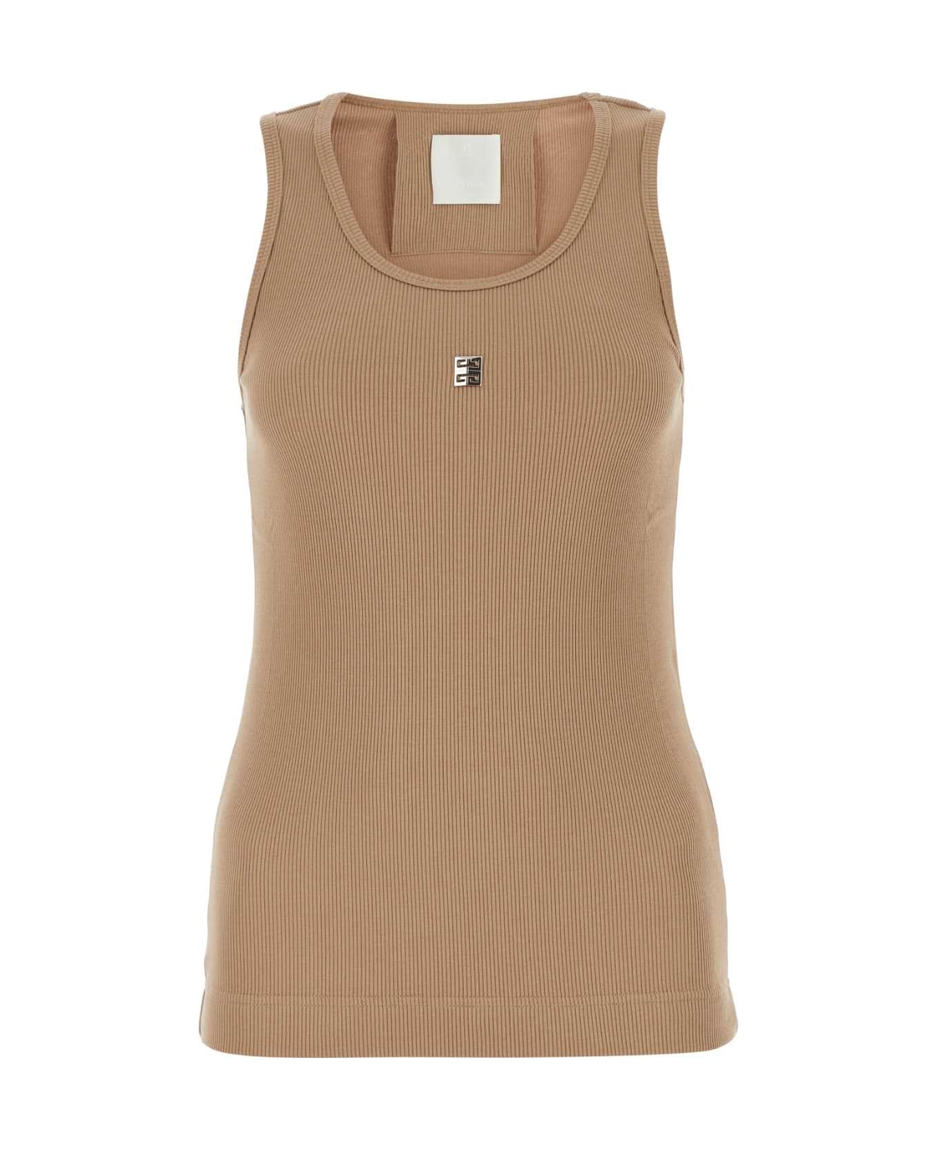 Givenchy Stretch Cotton Tank Top - BEIGECAPPUCCINO ベスト