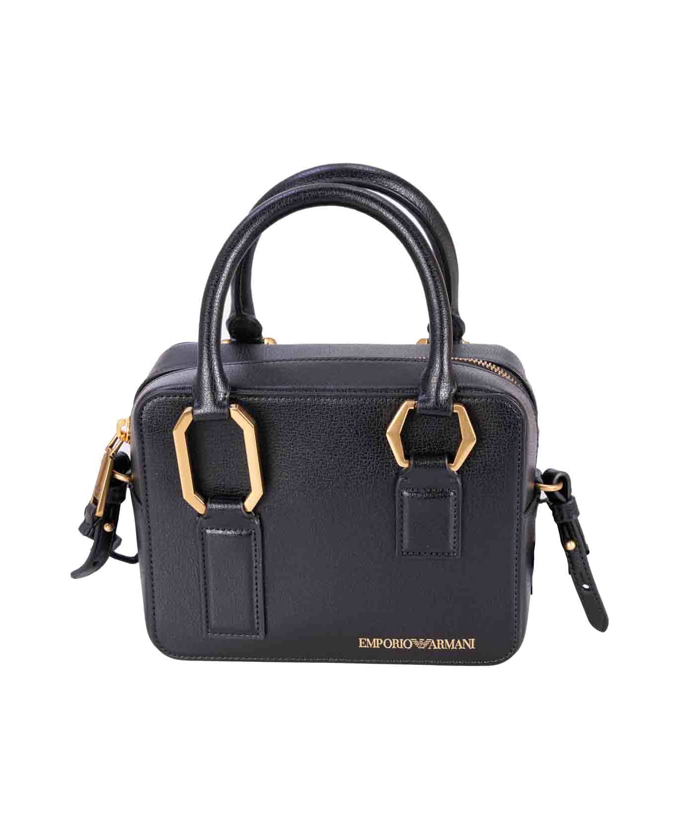 Emporio Armani Leather Bag - Black