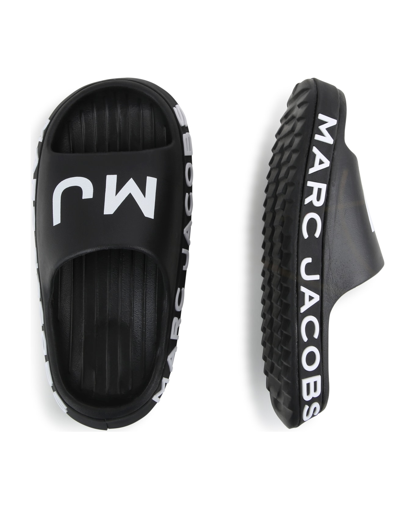 Marc Jacobs Ciabatte Con Logo - Black