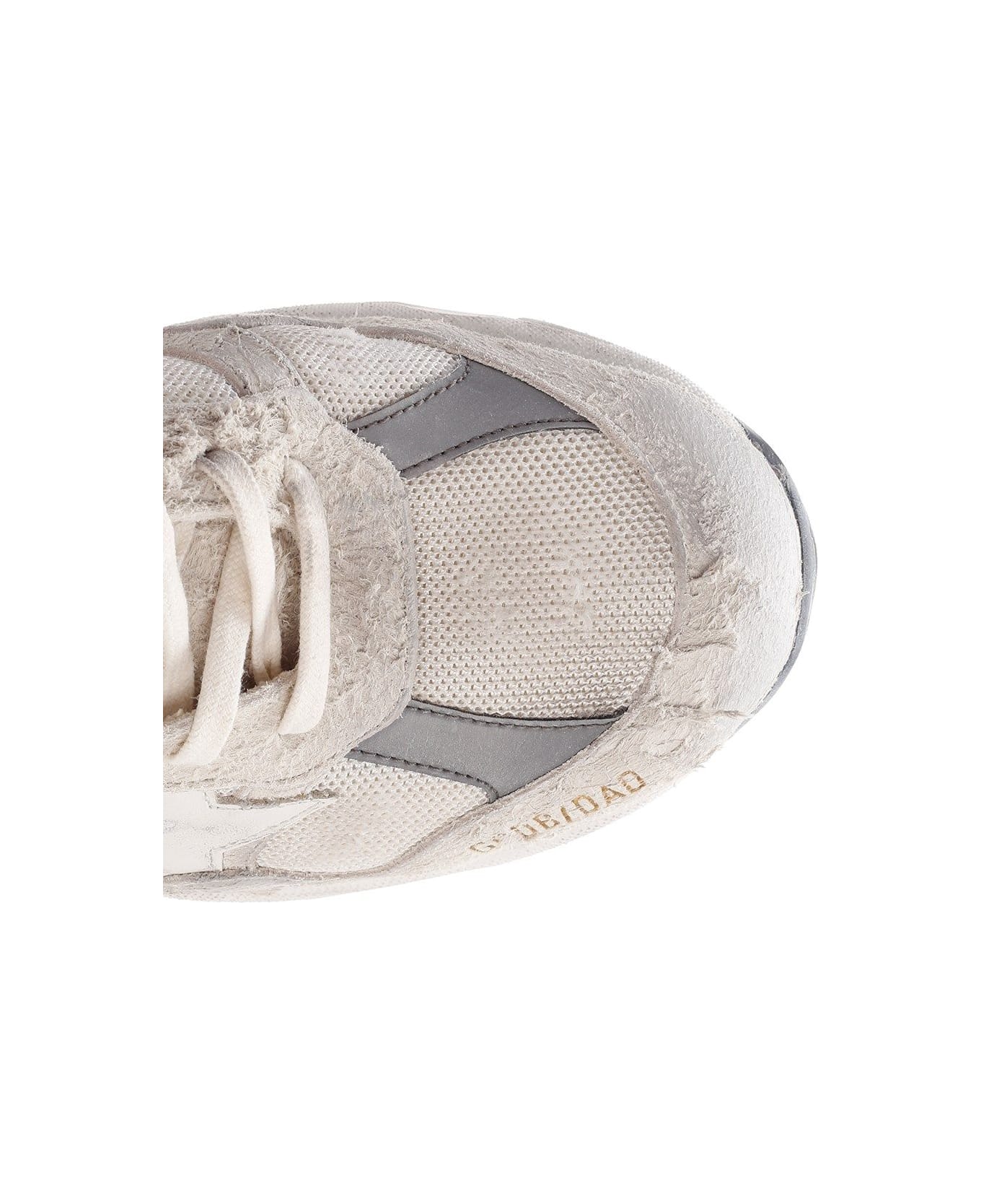Golden Goose White/grey 'dad-star' Sneakers - Bianco