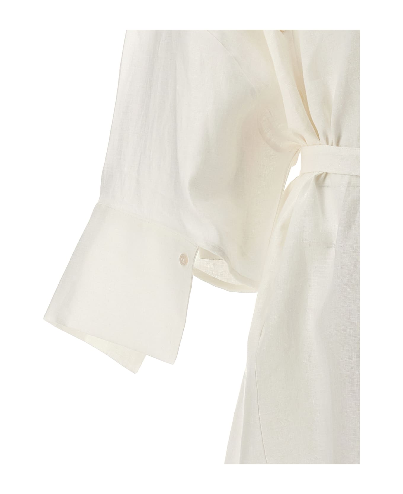 Balossa 'honami' Shirt Dress - White ワンピース＆ドレス