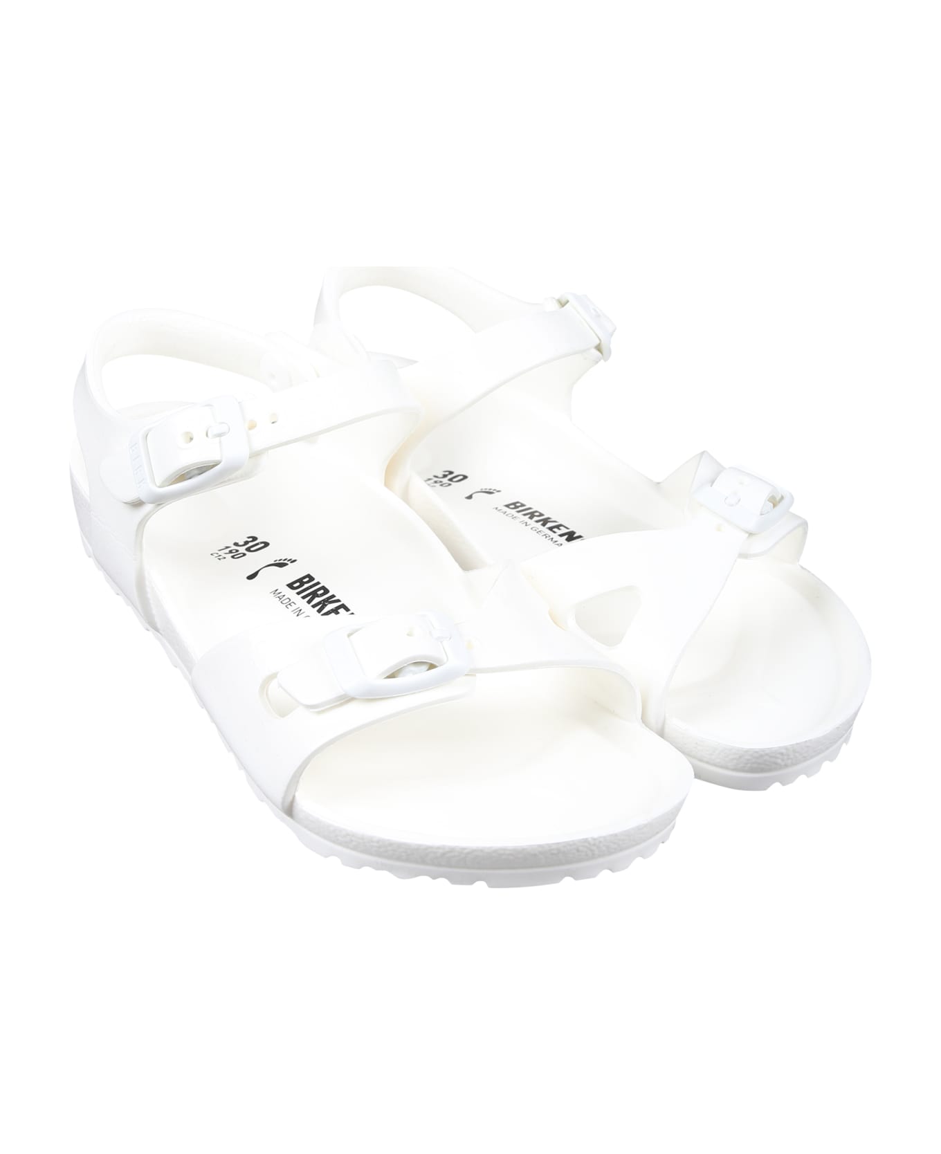 Birkenstock White Sandals Rio Eva For Girl - White シューズ