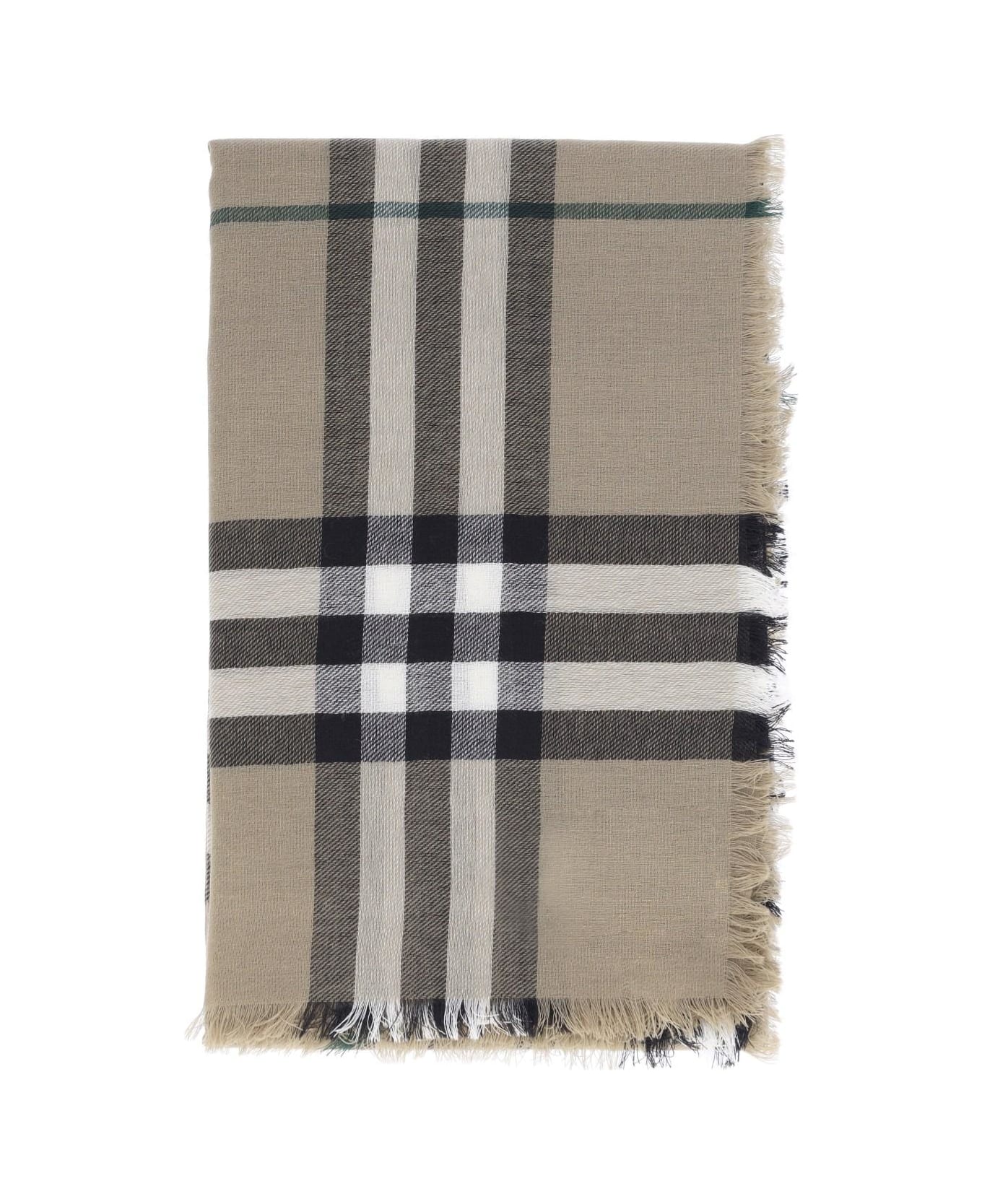 Burberry Wool Scarf - Brown スカーフ