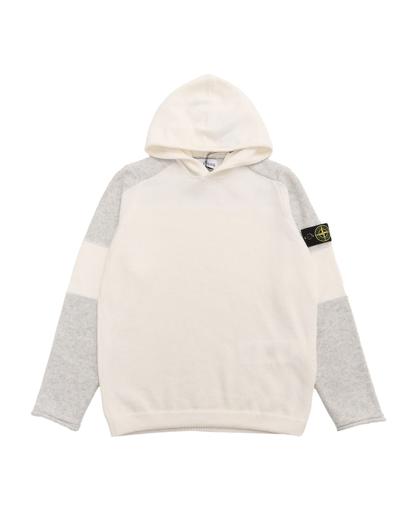 Stone Island Junior Sweater - WHITE
