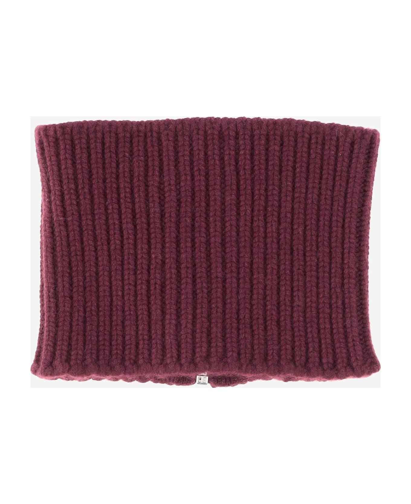 Sa Su Phi Cashmere Knit Cashmere Collar Scarf - Bordeaux