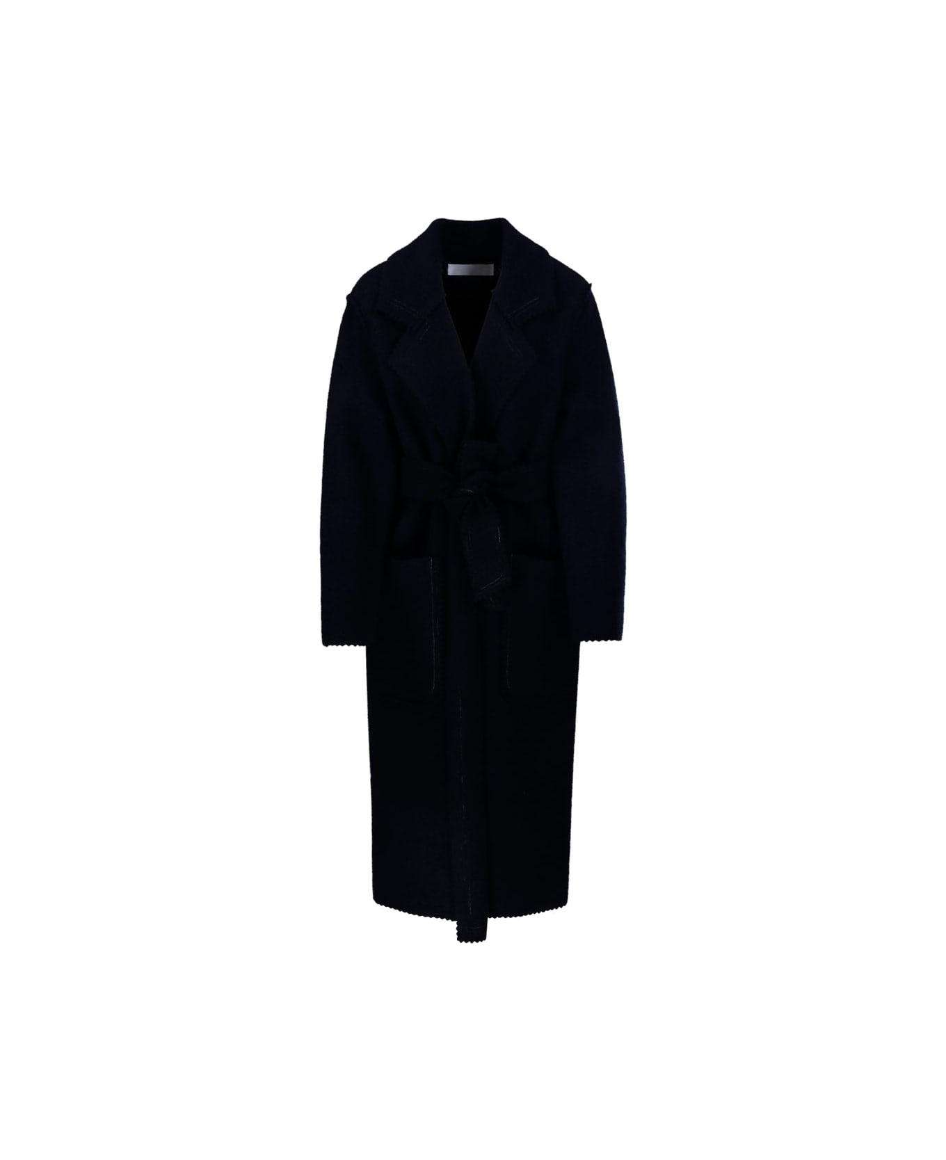 Max Mara Midnight Blue Wool Blend Jene Coat - Blue