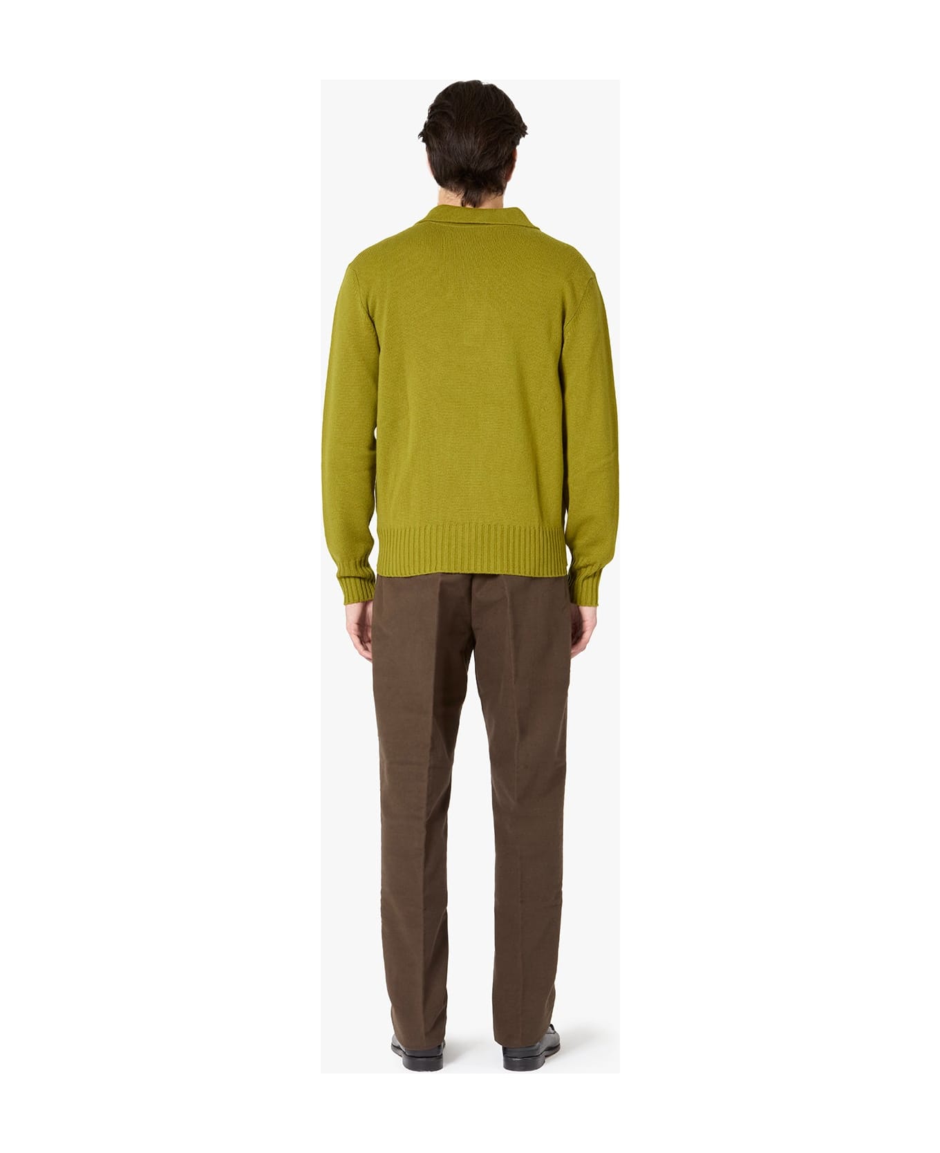 doppiaa Aashton Wool And Cashmere Polo Sweater